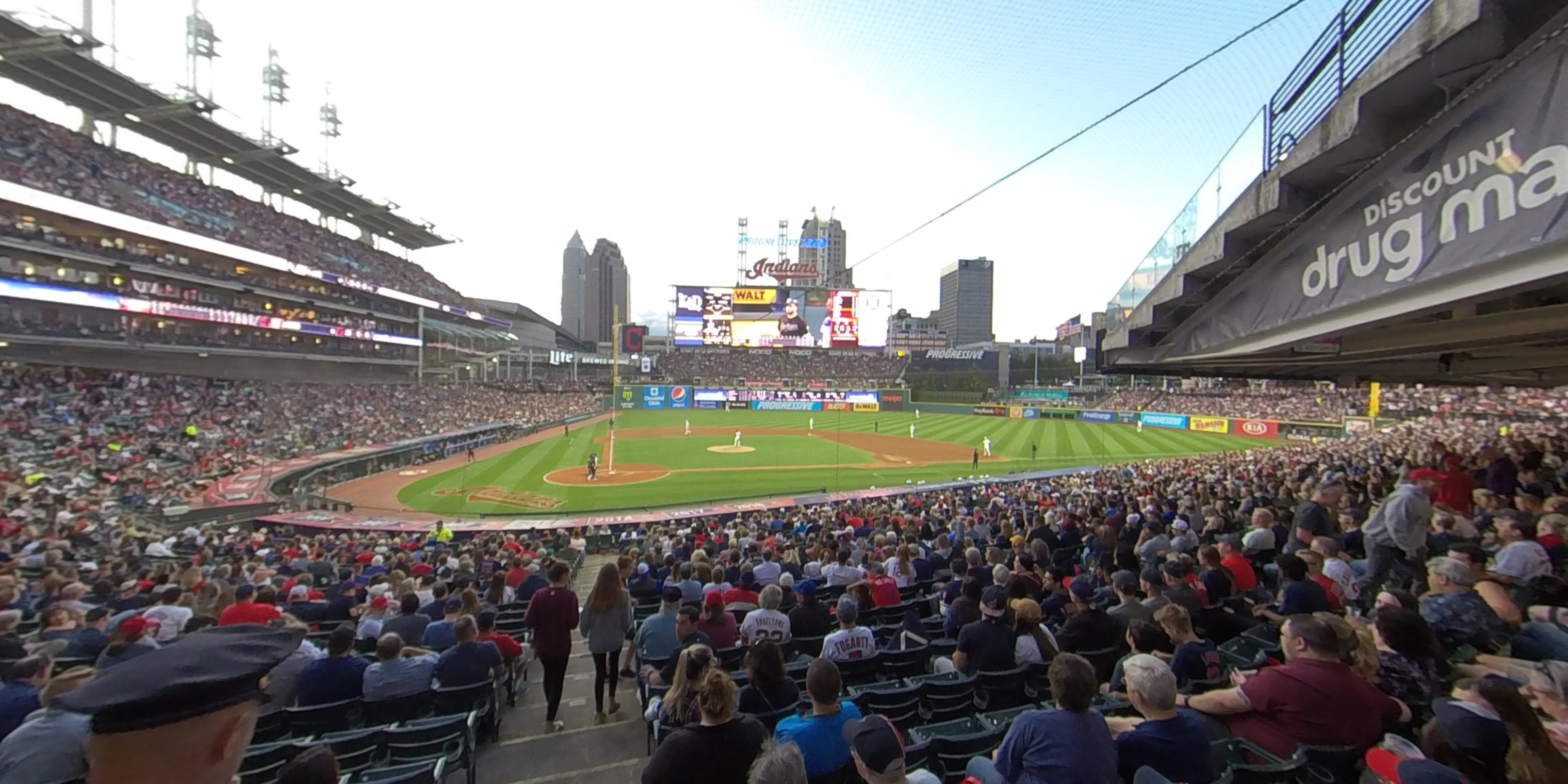 section 149 panoramic seat view  - progressive field