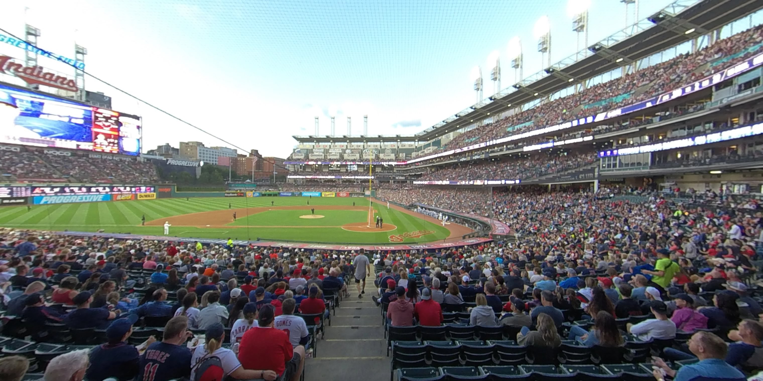 section 157 panoramic seat view  - progressive field