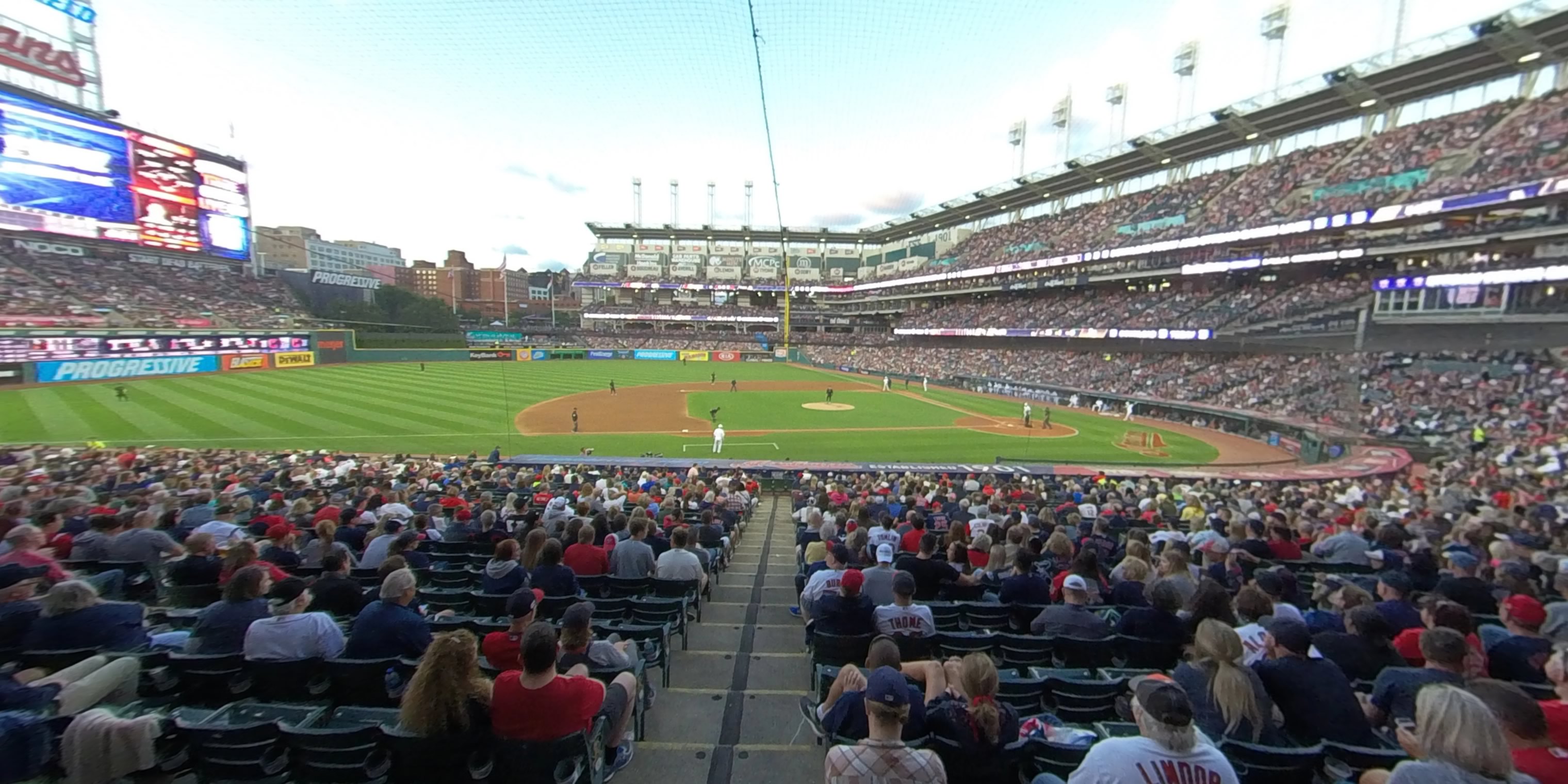 section 162 panoramic seat view  - progressive field