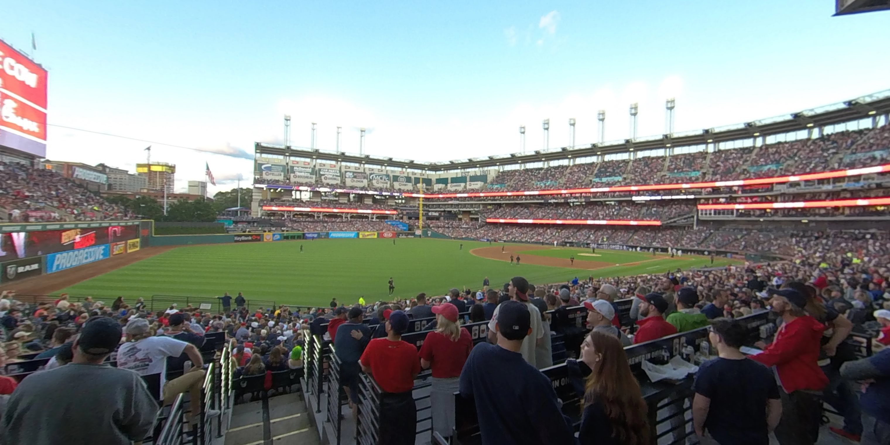 section 175 panoramic seat view  - progressive field