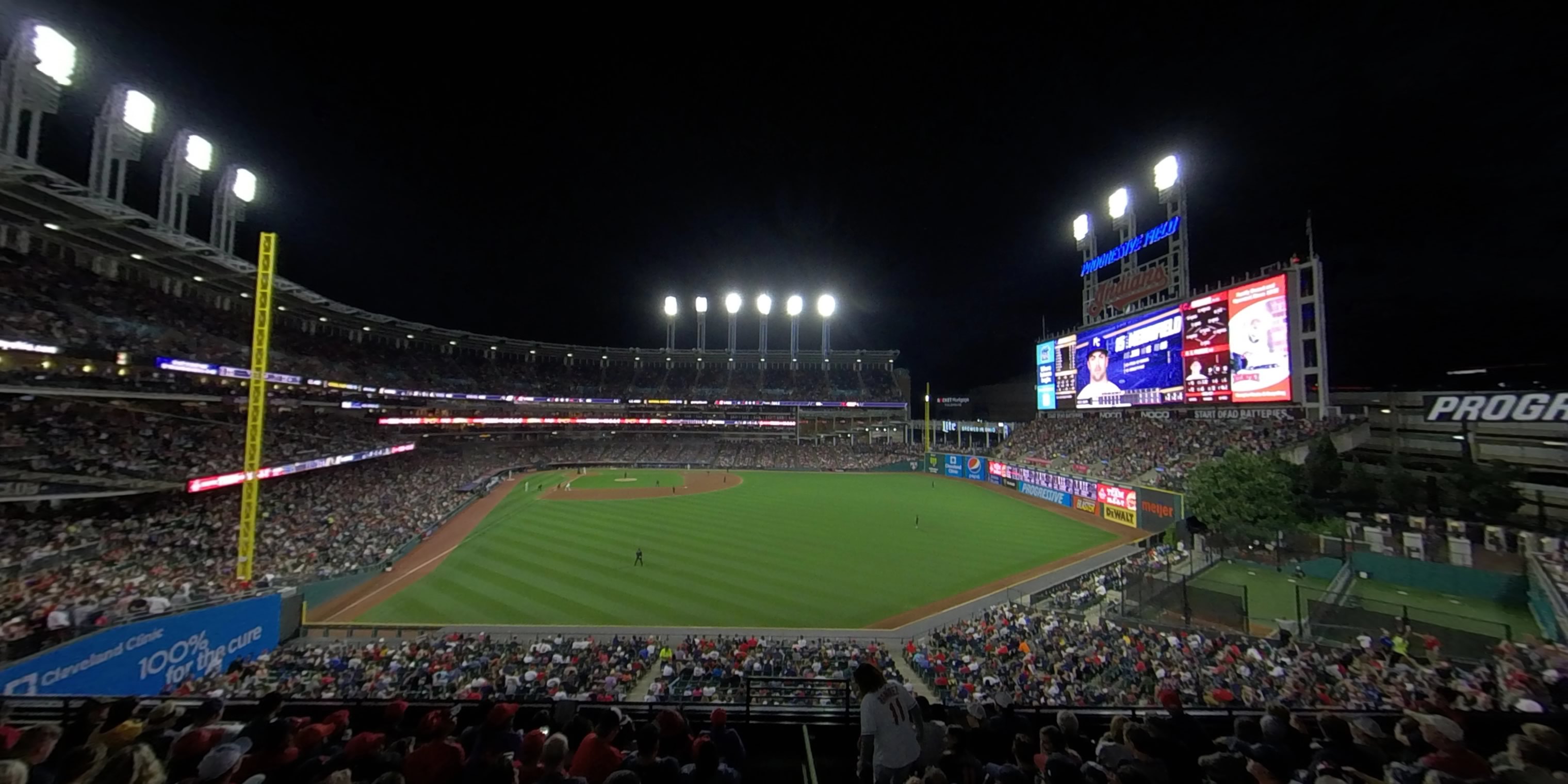 section 307 panoramic seat view  - progressive field