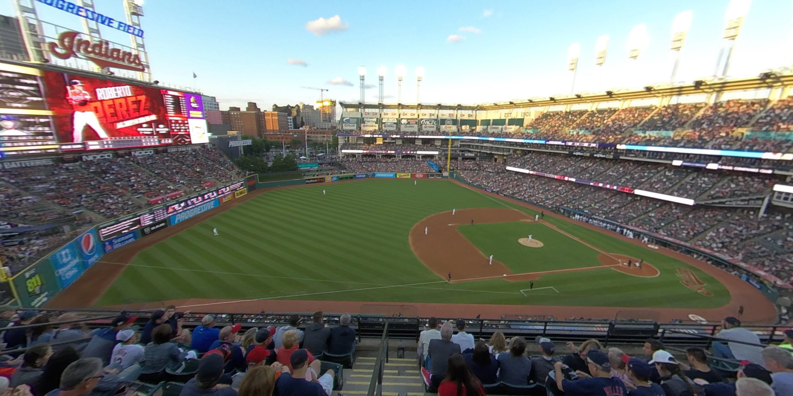 section 467 panoramic seat view  - progressive field