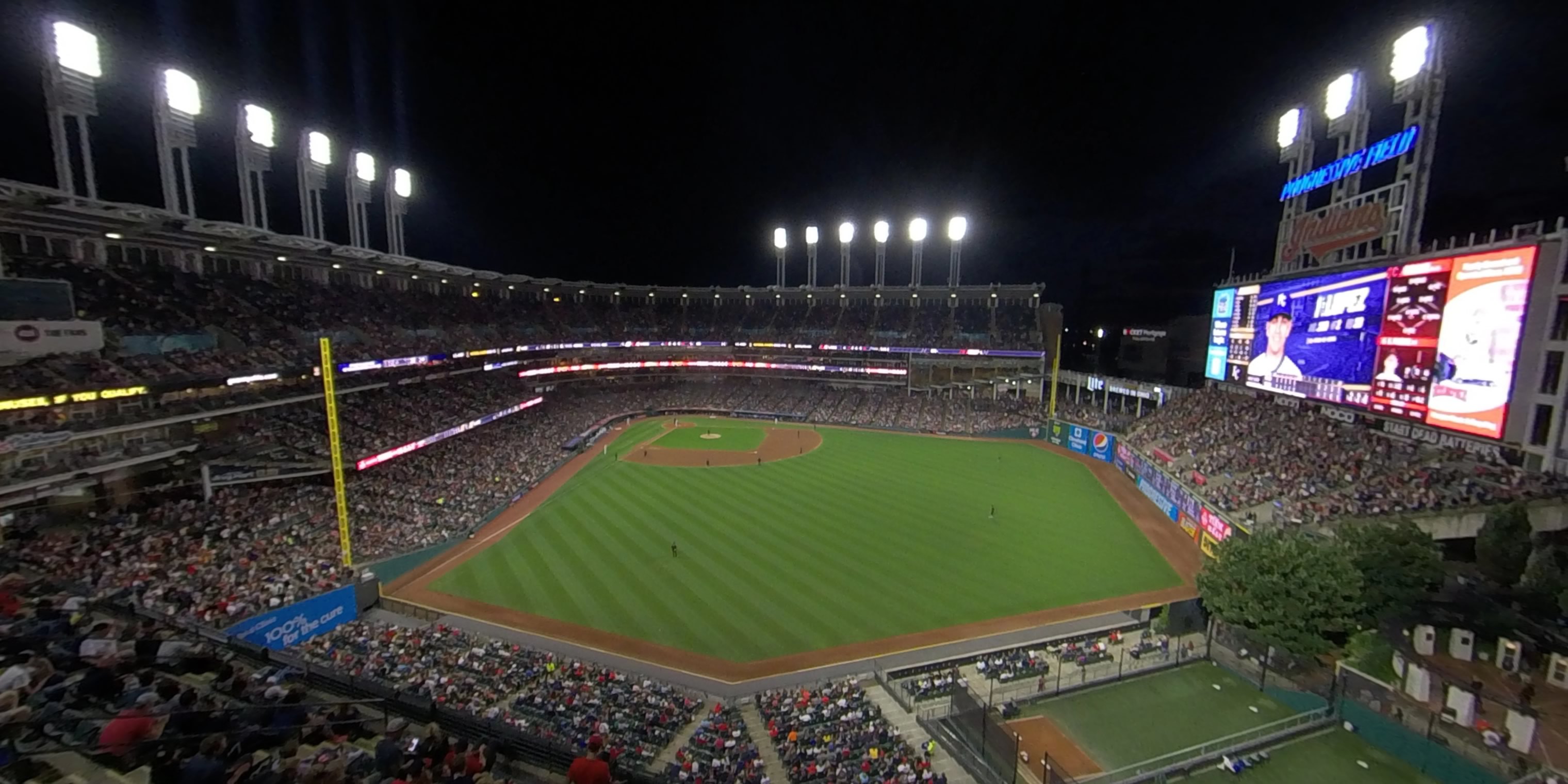 section 504 panoramic seat view  - progressive field