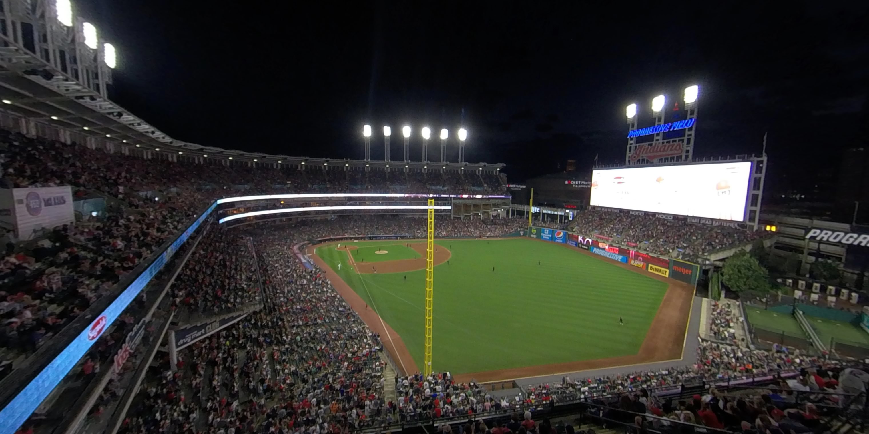 section 516 panoramic seat view  - progressive field