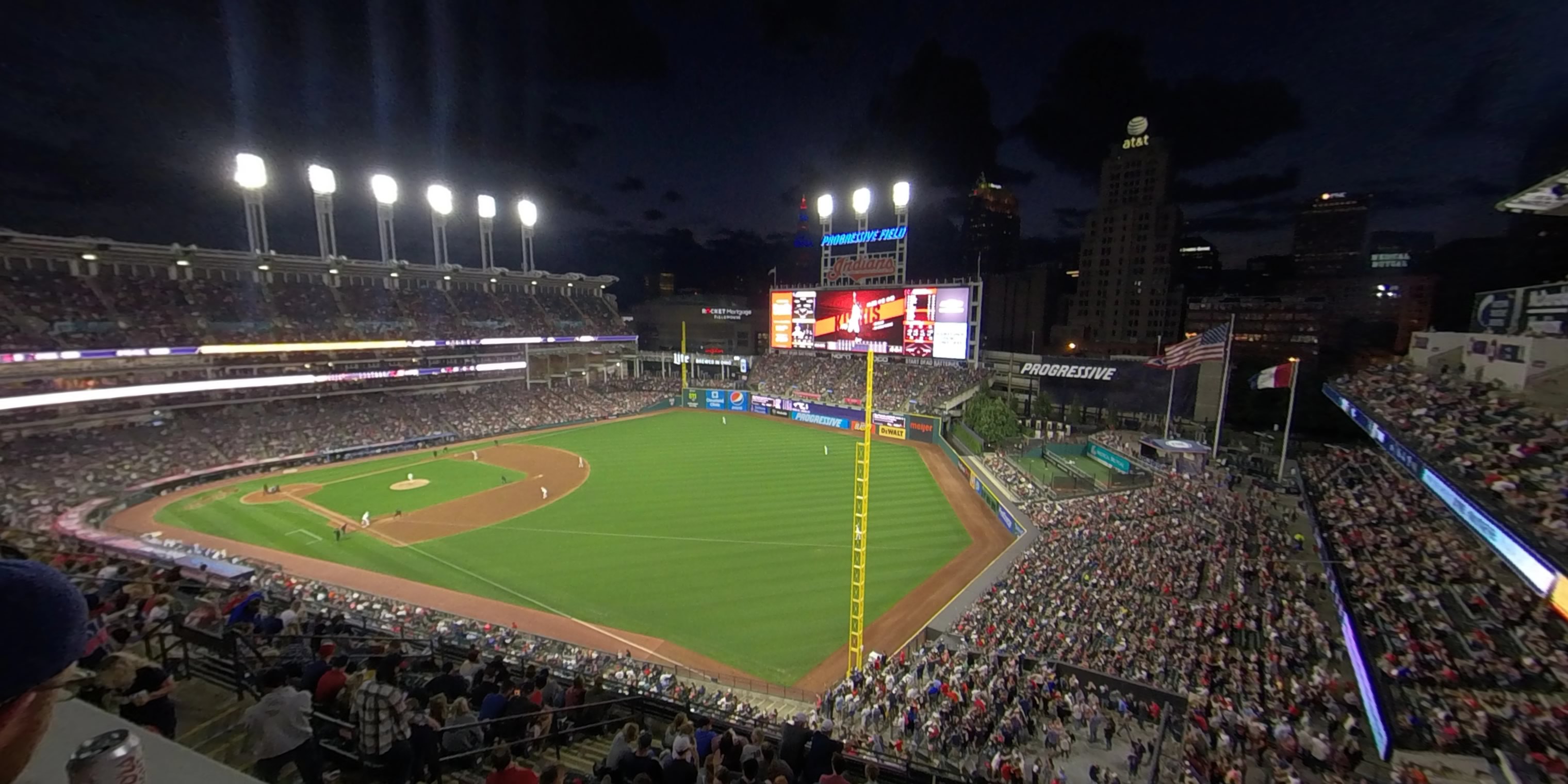 section 522 panoramic seat view  - progressive field