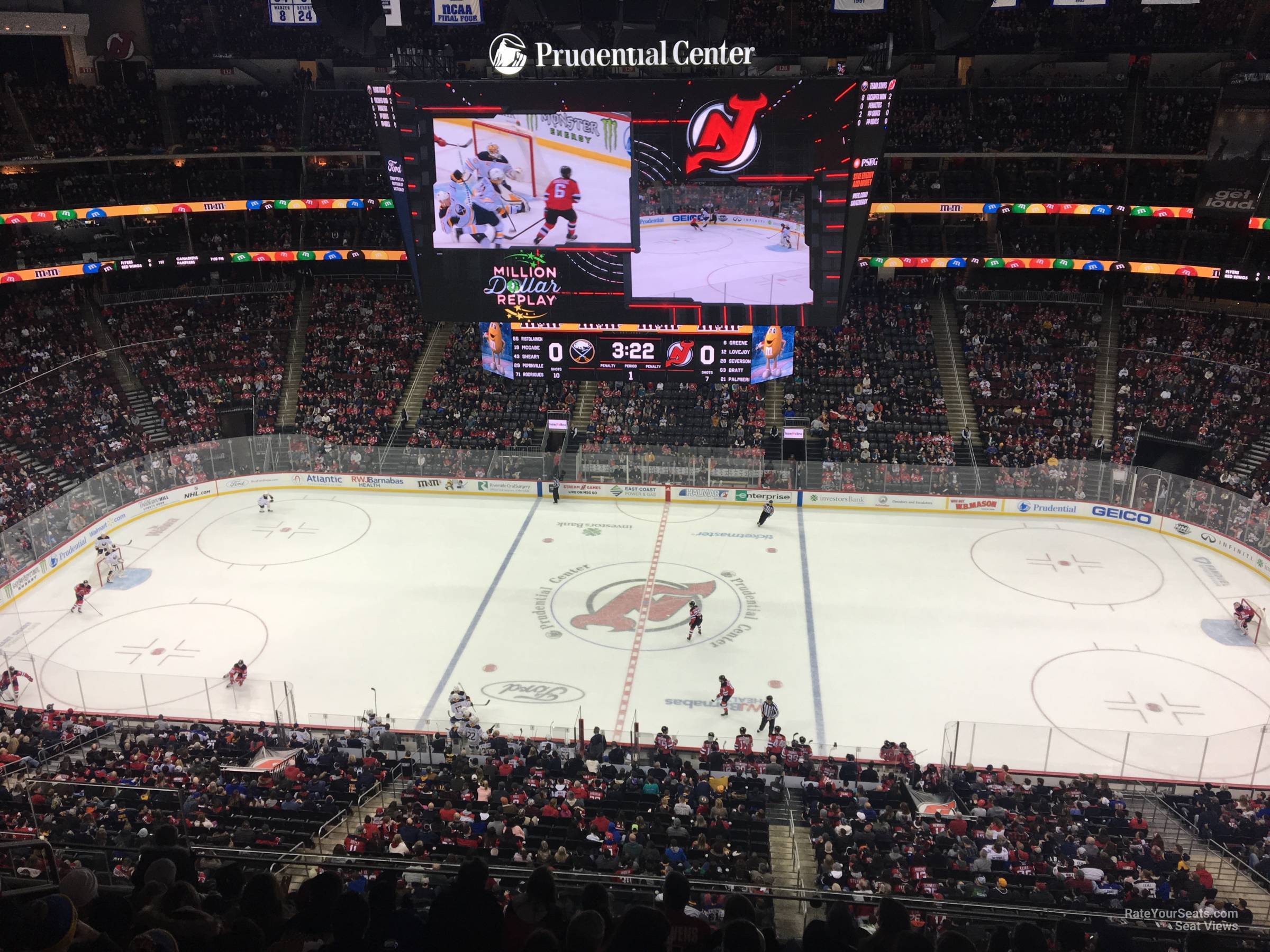 section 112, row 6 seat view  for hockey - prudential center