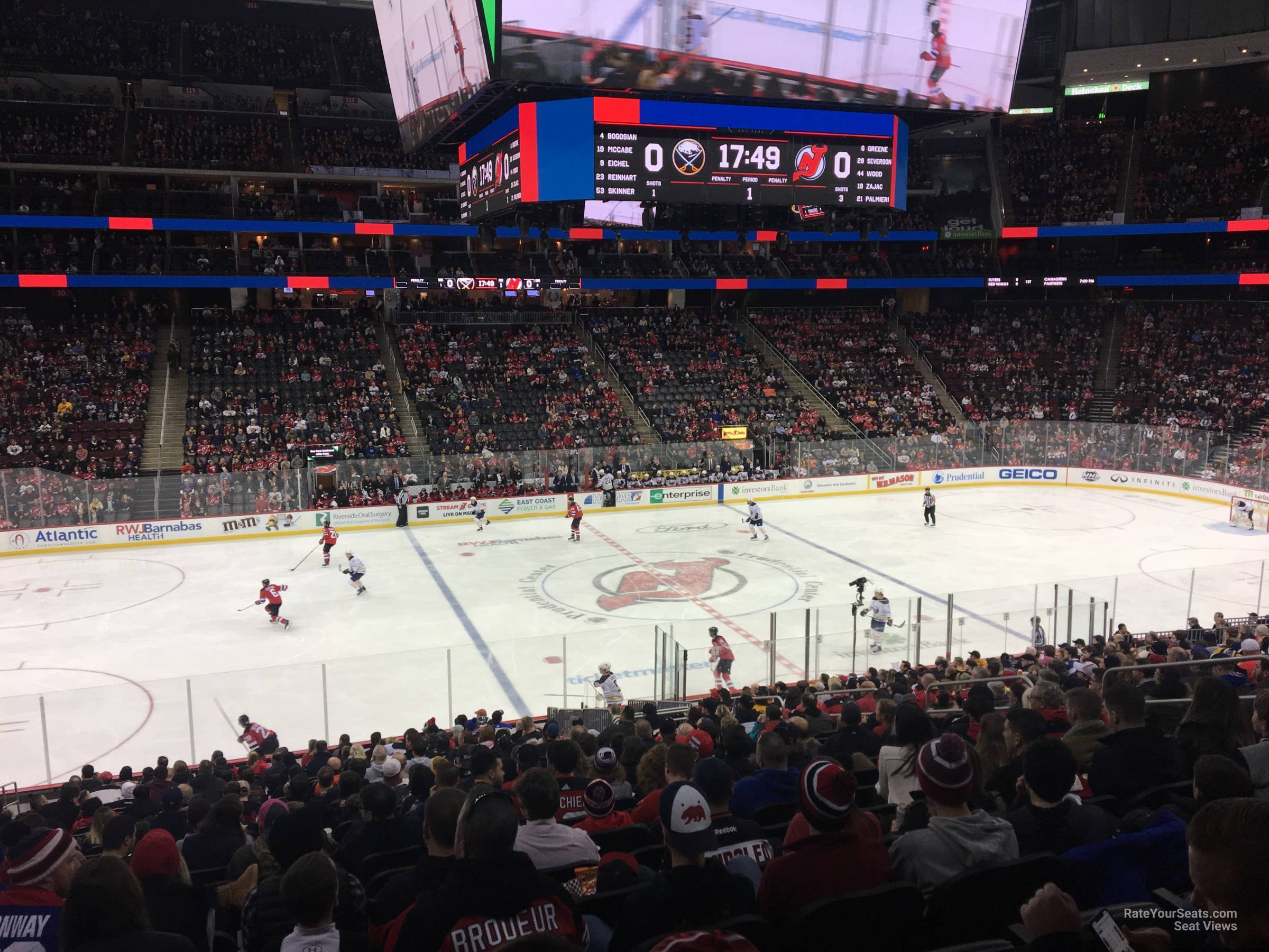 section 19, row 24 seat view  for hockey - prudential center