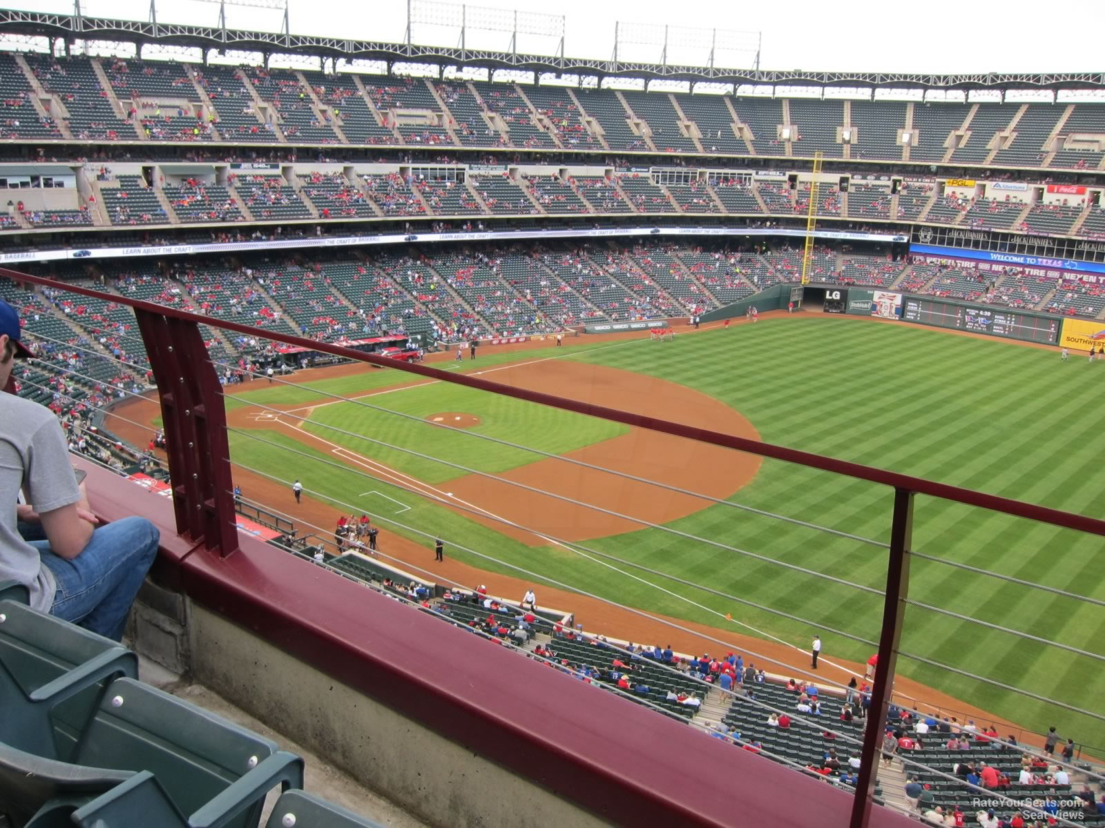globe life park section 338 rateyourseats com fair park seating chart
