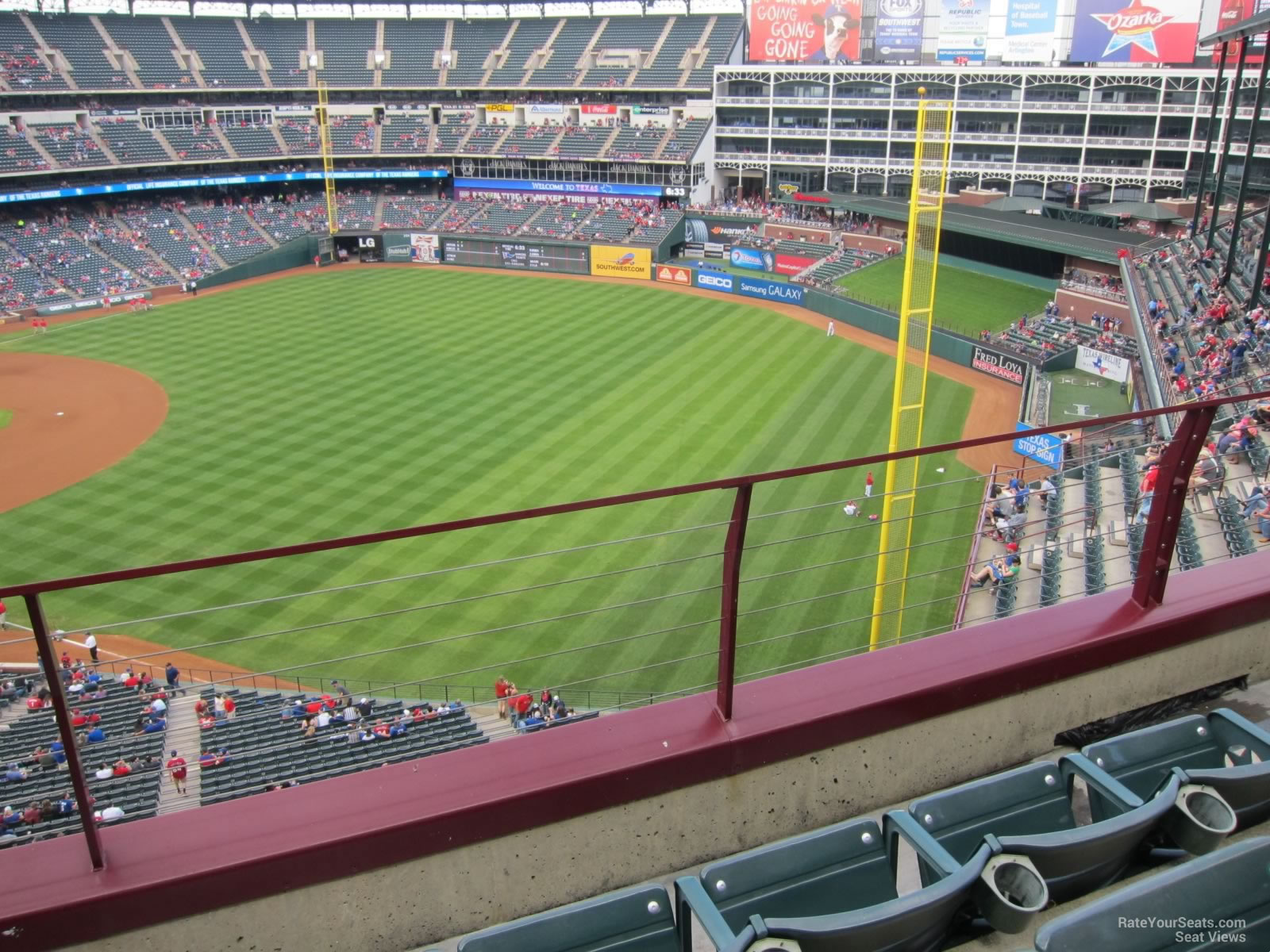 globe life park section 341 rateyourseats com rangers globe life park seating chart
