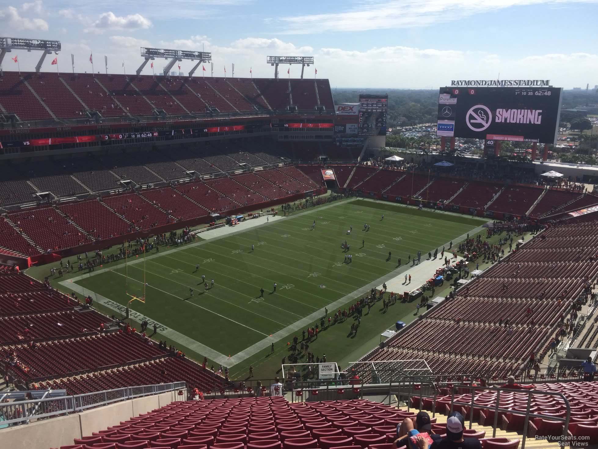 Raymond James Stadium Section 302 Tampa Bay Buccaneers