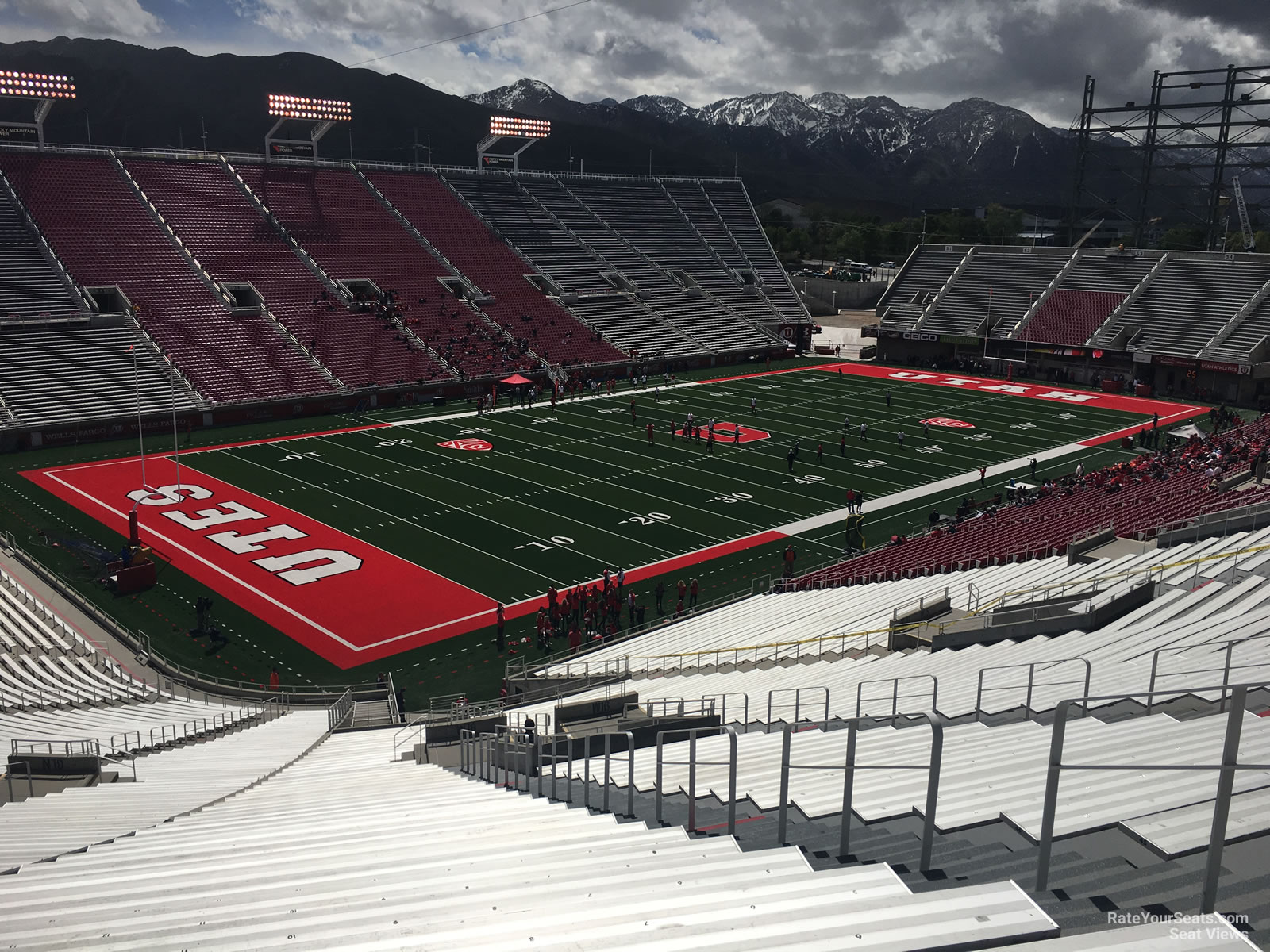 rice eccles stadium section w18 rateyourseats com rice eccles stadium seating chart rows