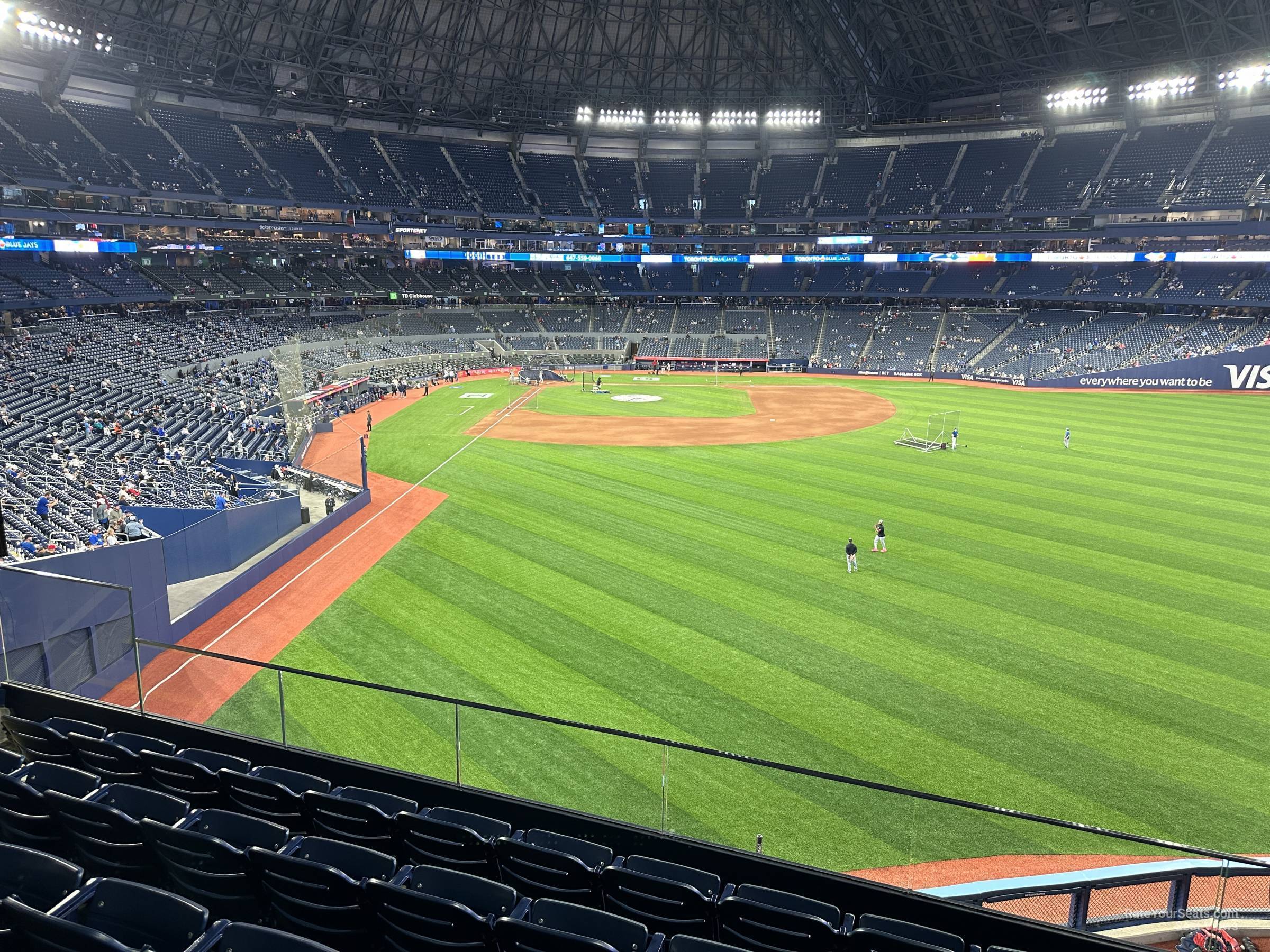 section 207, row 5 seat view  for baseball - rogers centre