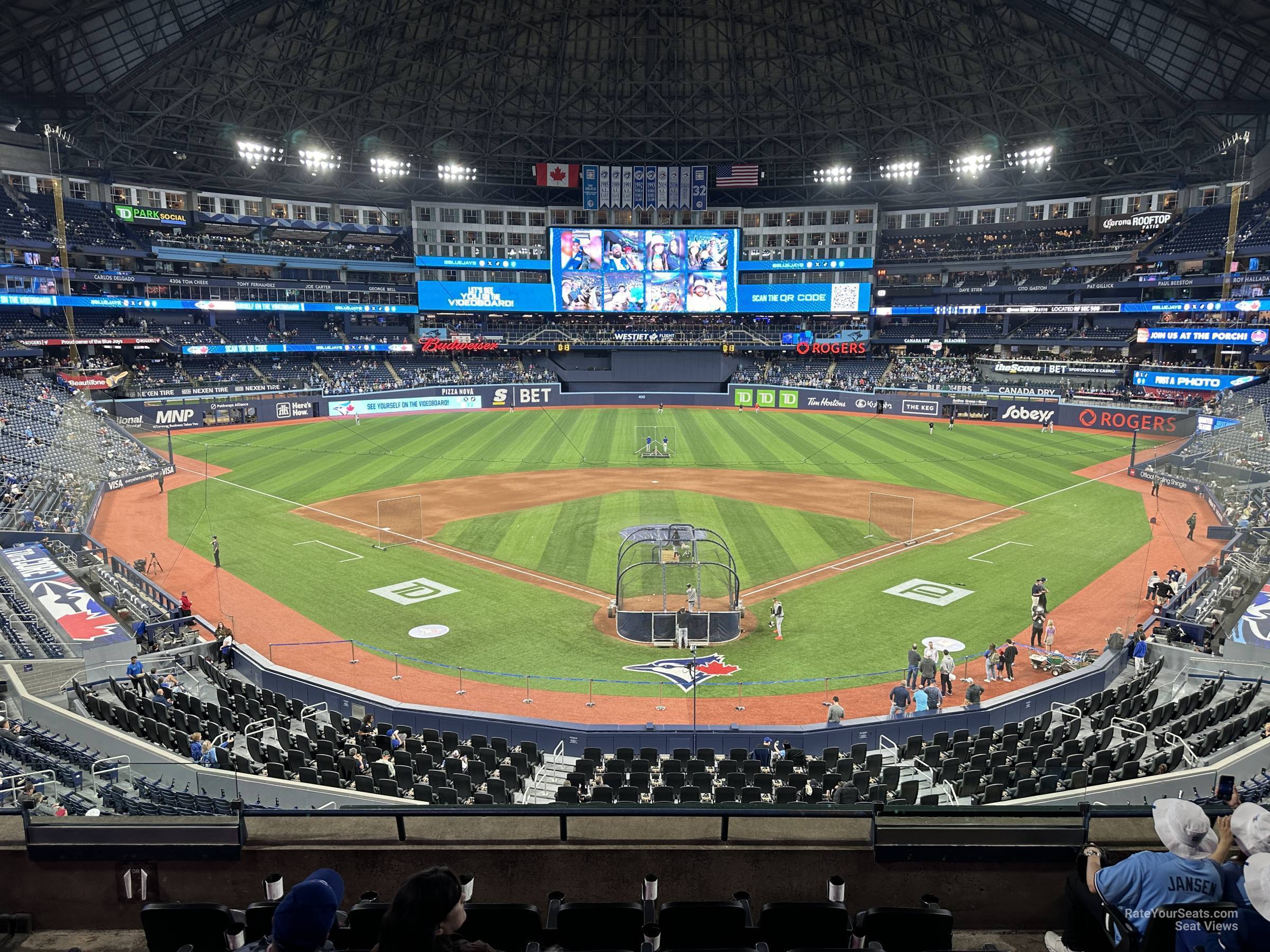 section 224b, row 8 seat view  for baseball - rogers centre