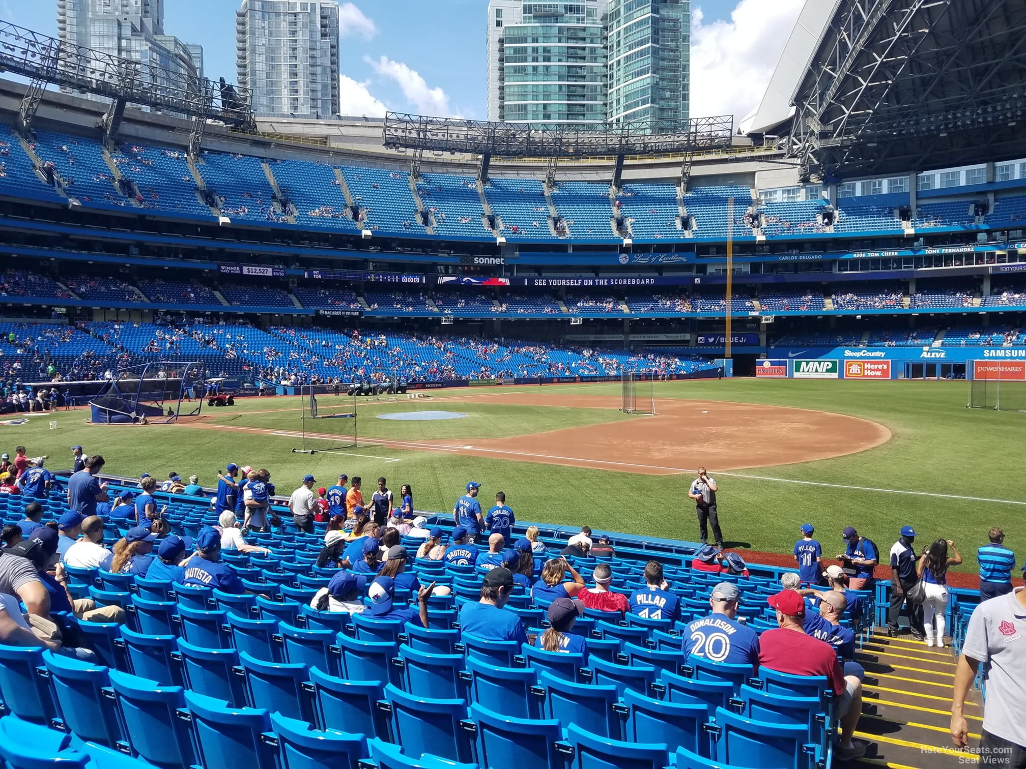 section 114, row 20 seat view  for baseball - rogers centre