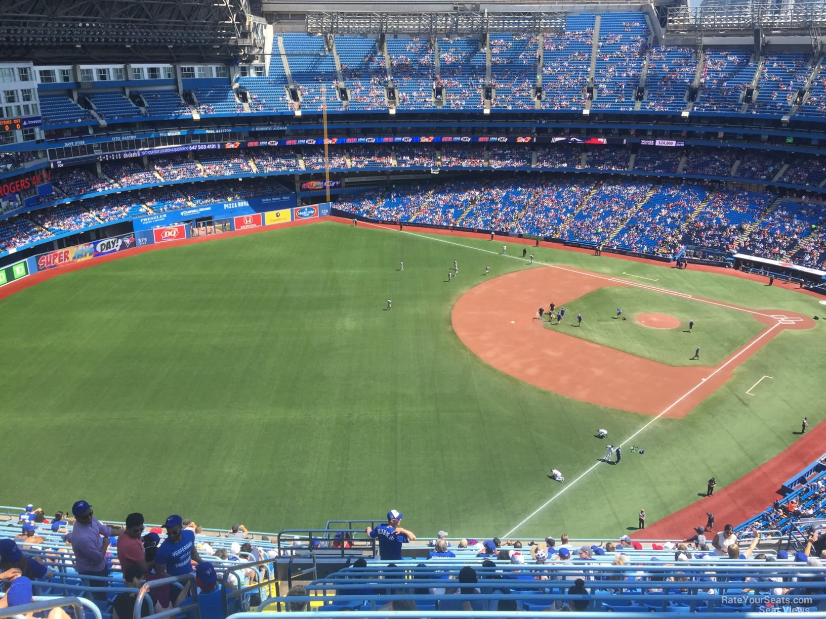 rogers centre section 537 toronto blue jays rogers centre jays seating chart