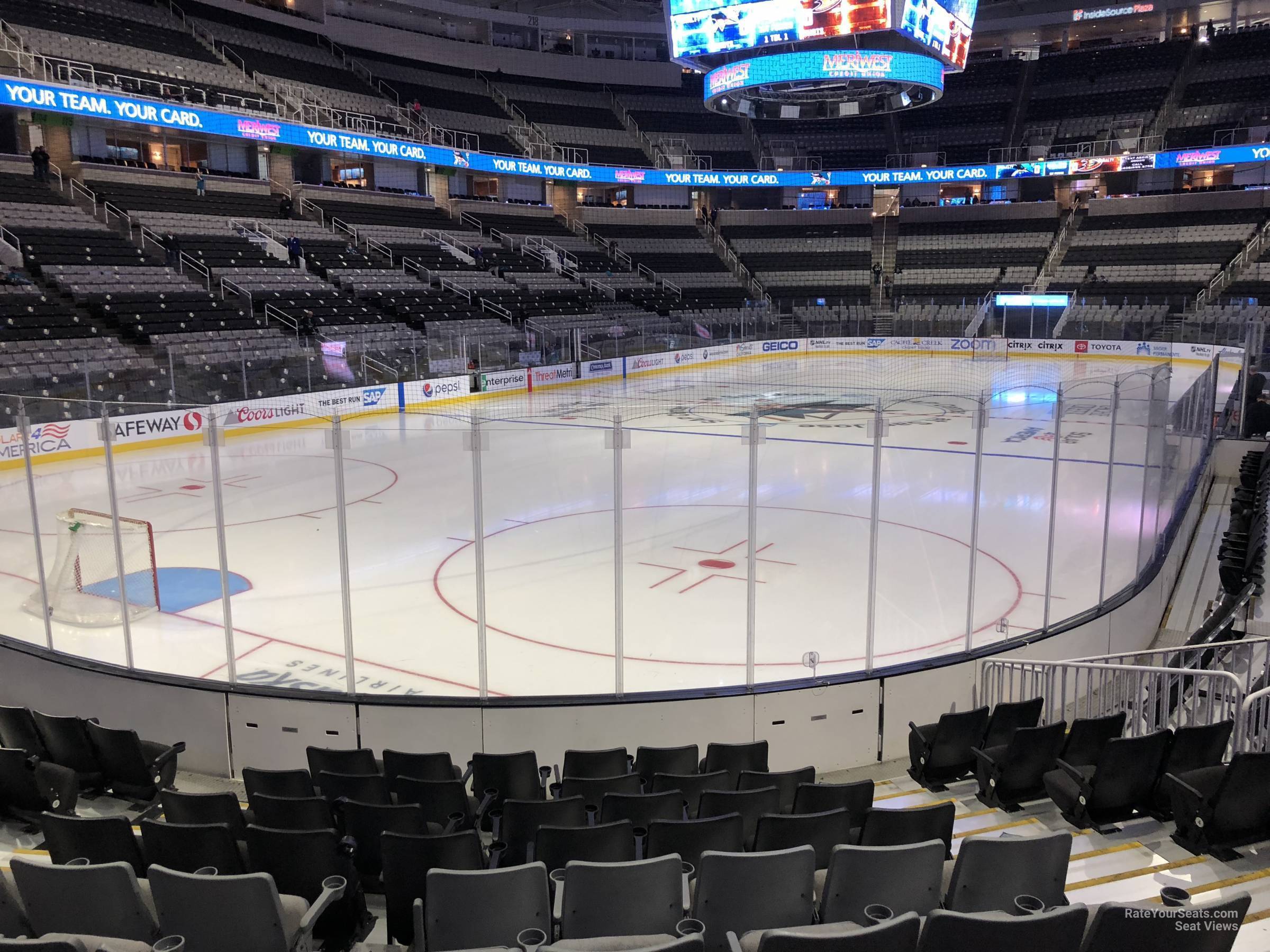 section 104, row 10 seat view  for hockey - sap center