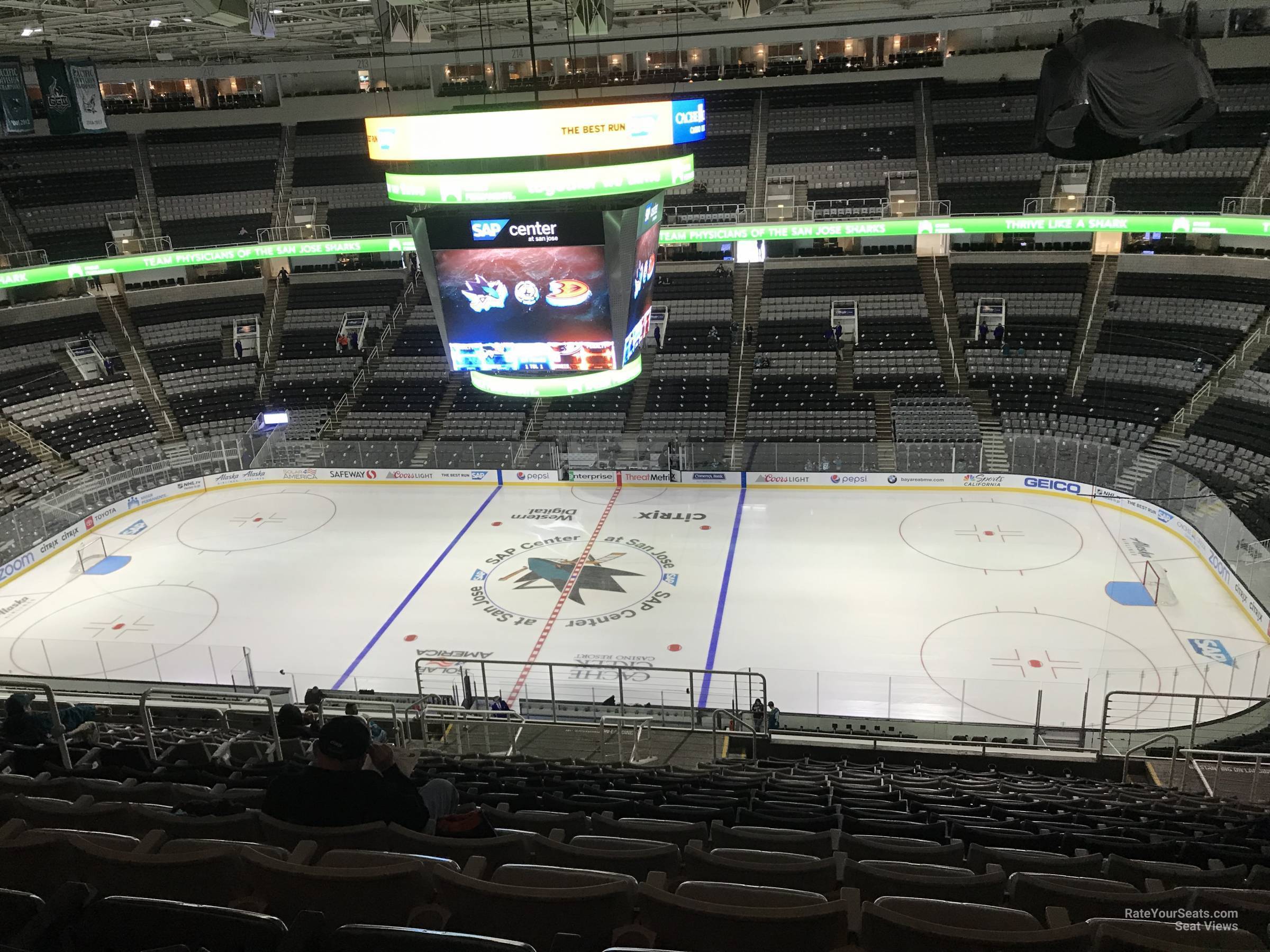 section 228, row 20 seat view  for hockey - sap center