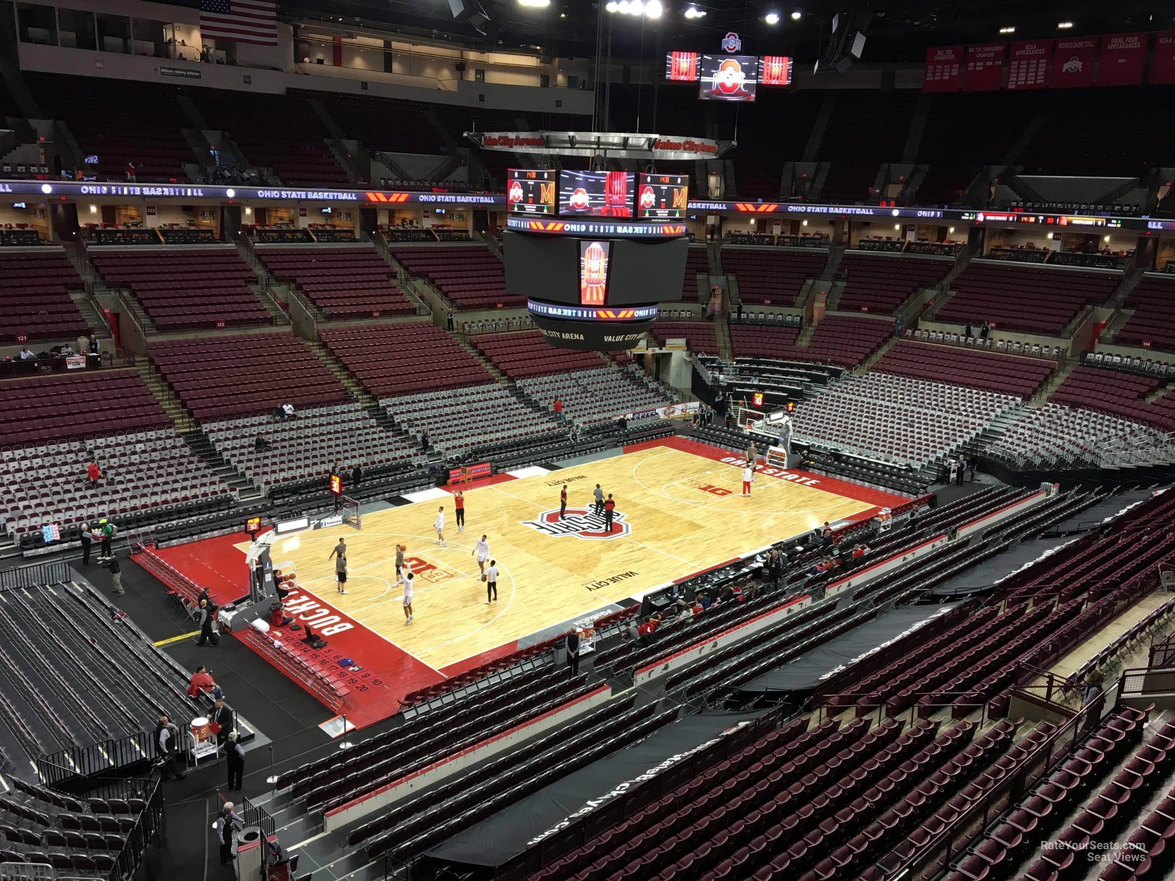 section 309, row a seat view  for basketball - schottenstein center