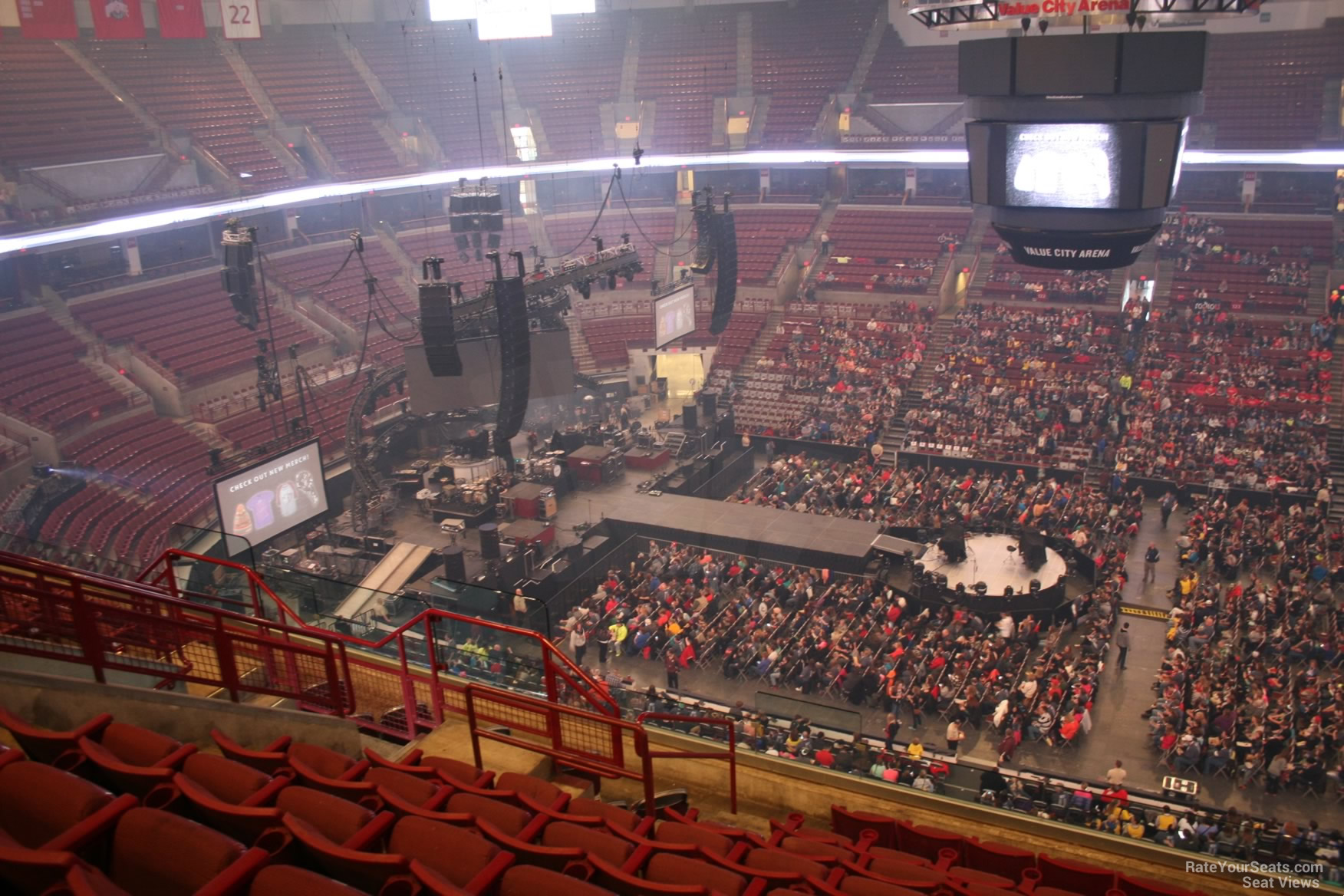 section 305, row j seat view  for concert - schottenstein center