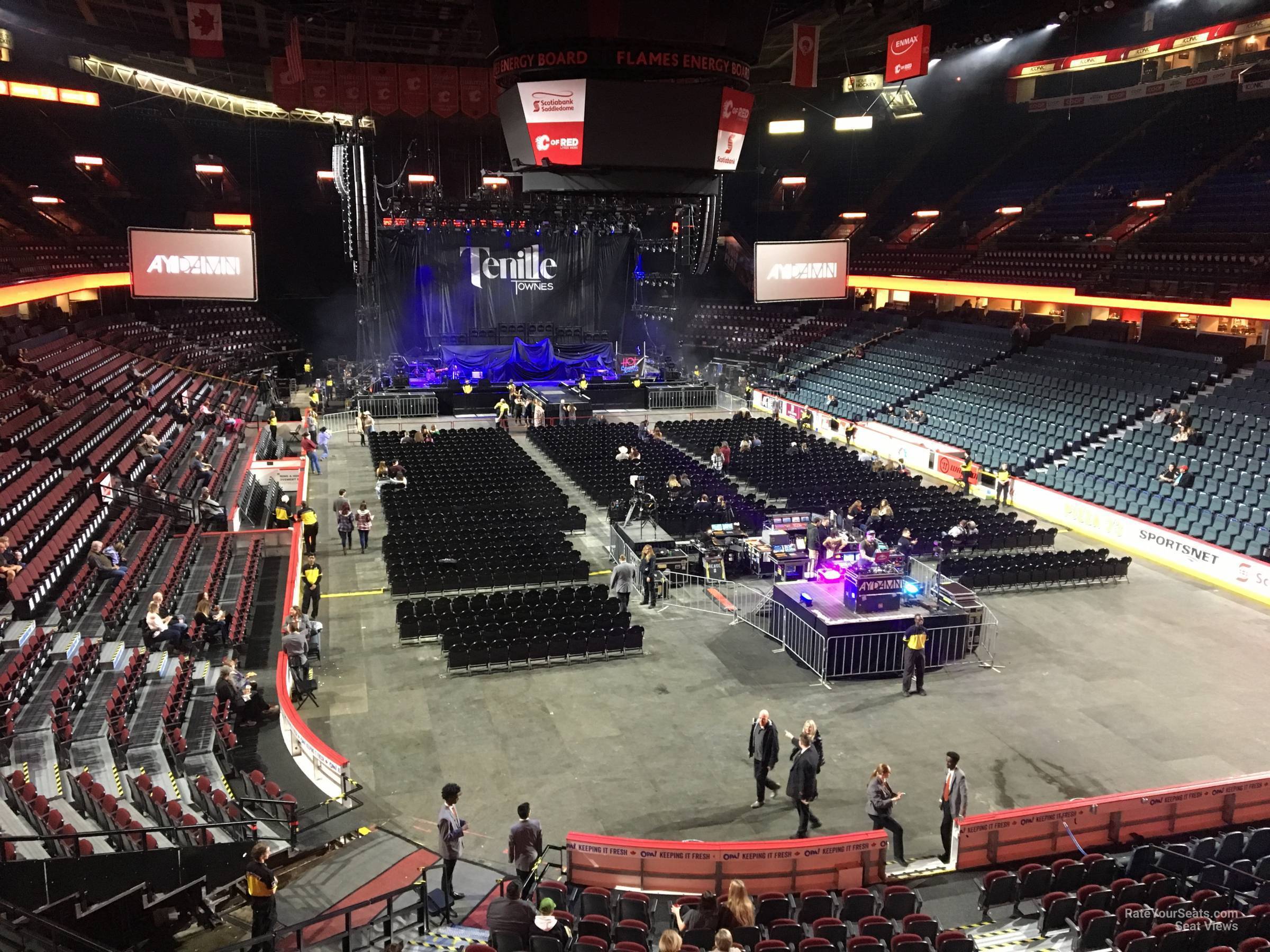 section 218, row 5 seat view  for concert - scotiabank saddledome