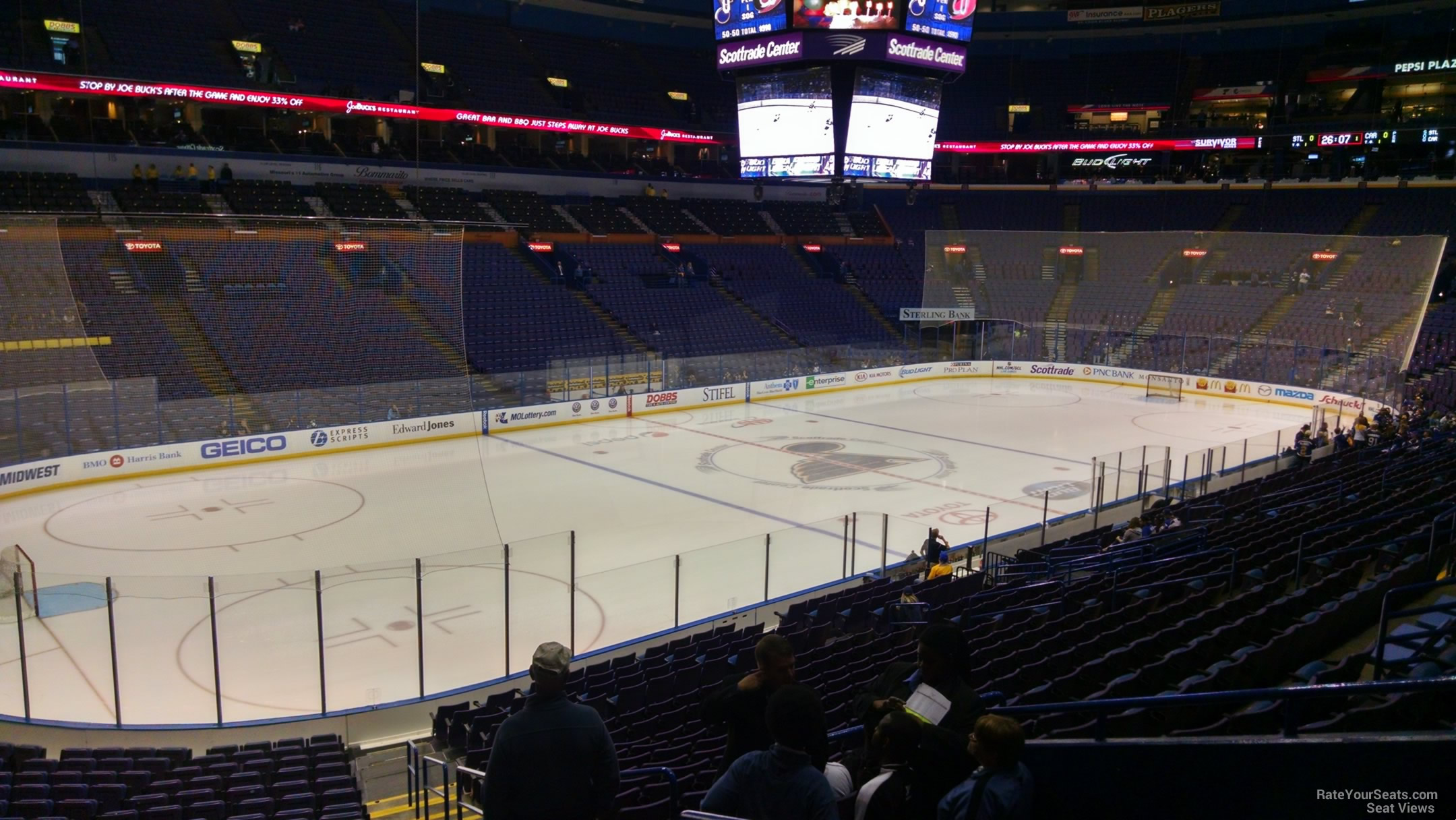 club 106, row bb seat view  for hockey - enterprise center