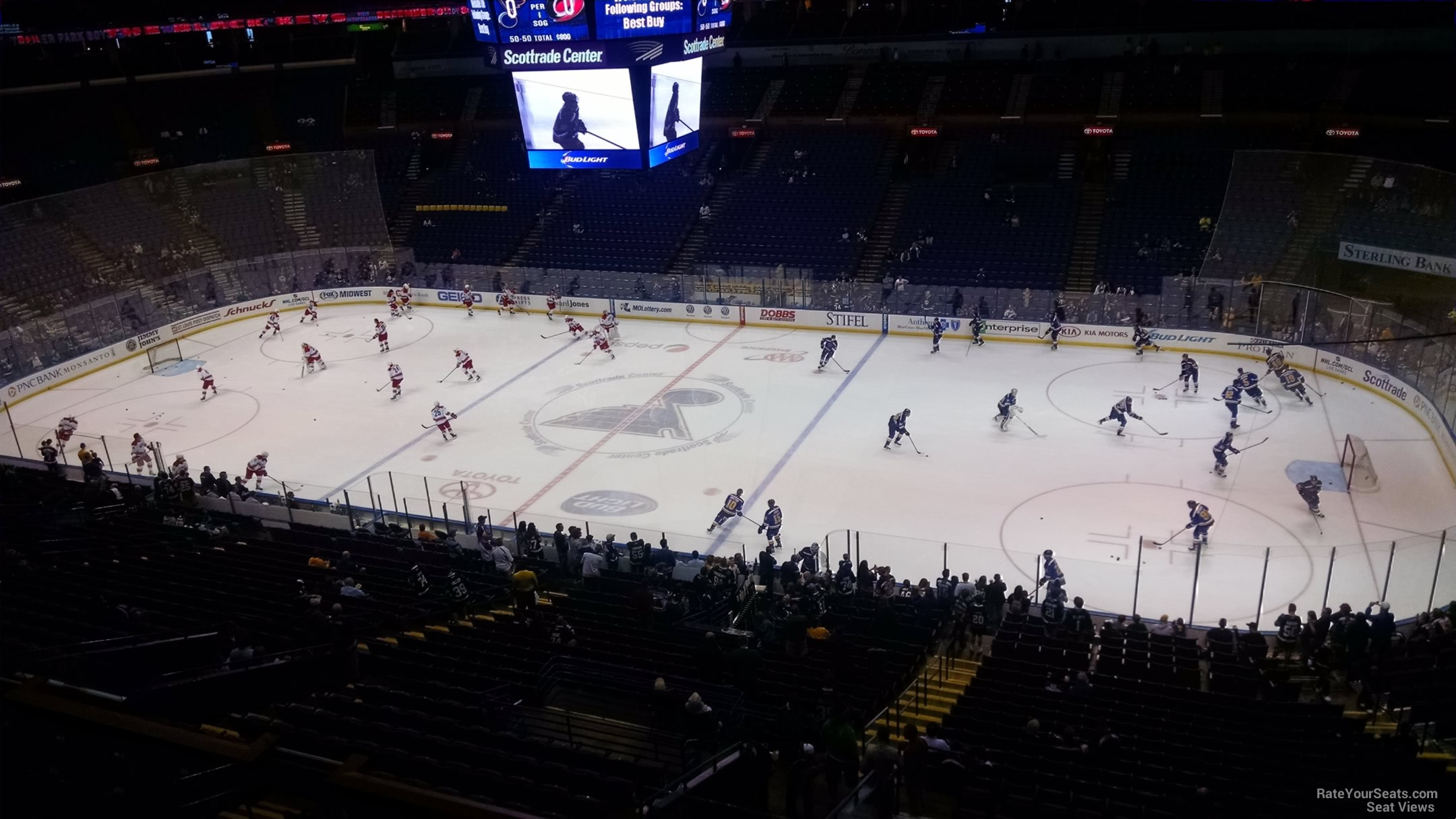 section 301, row b seat view  for hockey - enterprise center