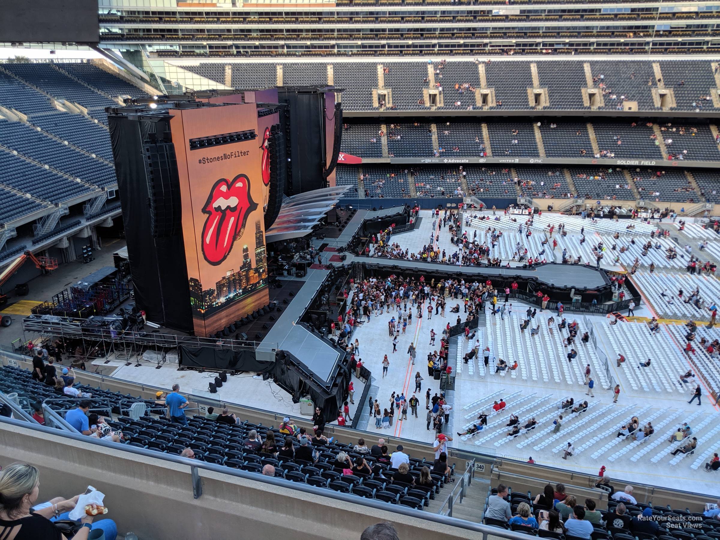 section 440, row 3 seat view  for concert - soldier field