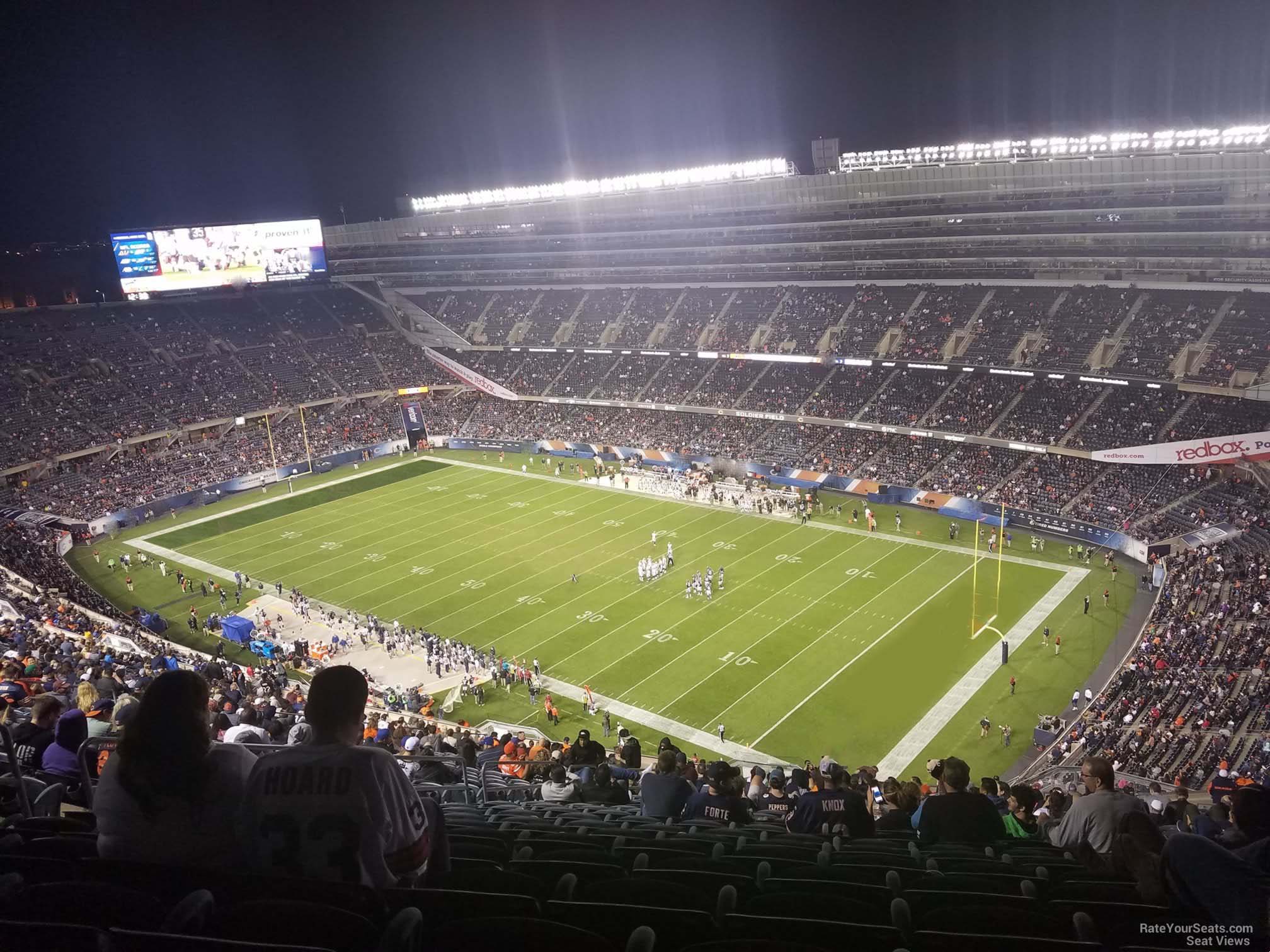 section 430, row 30 seat view  for football - soldier field