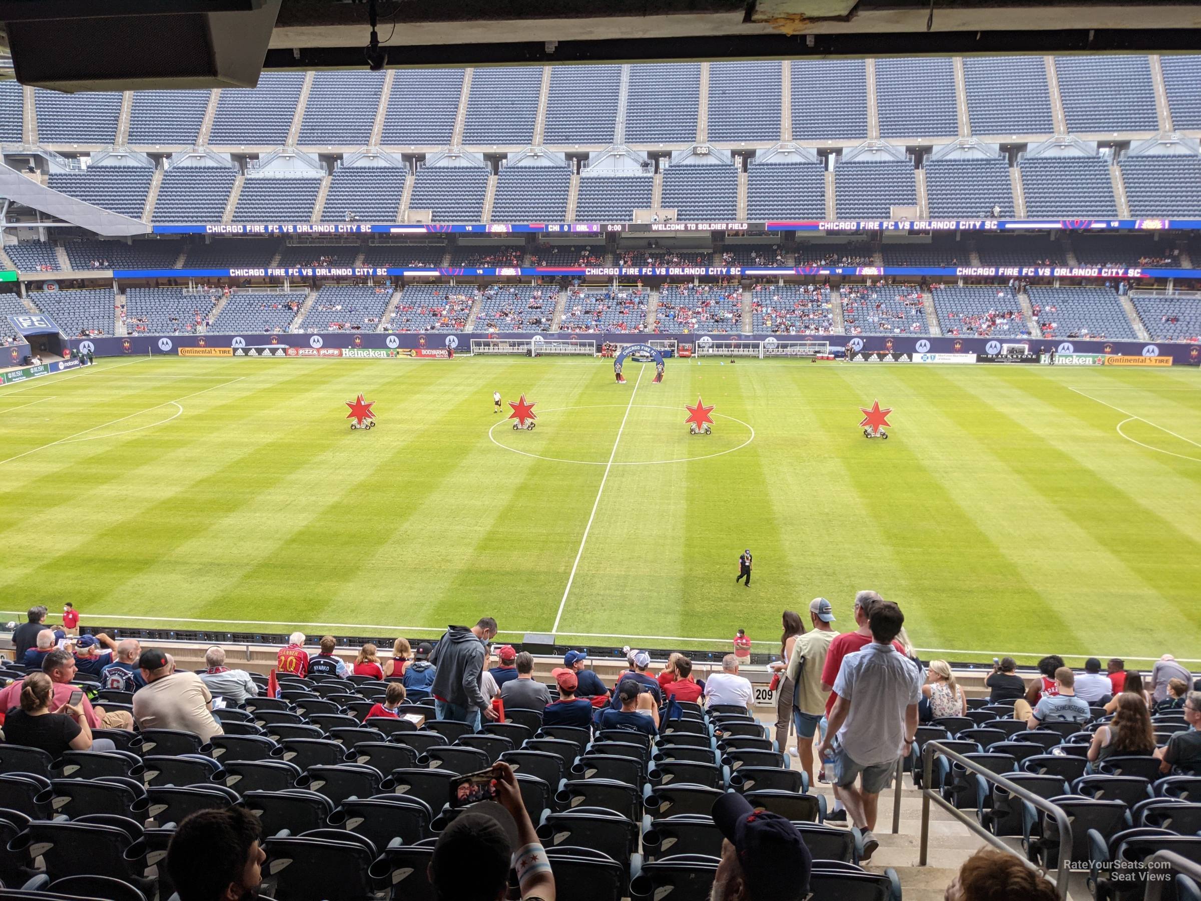 section 209, row 15 seat view  for soccer - soldier field