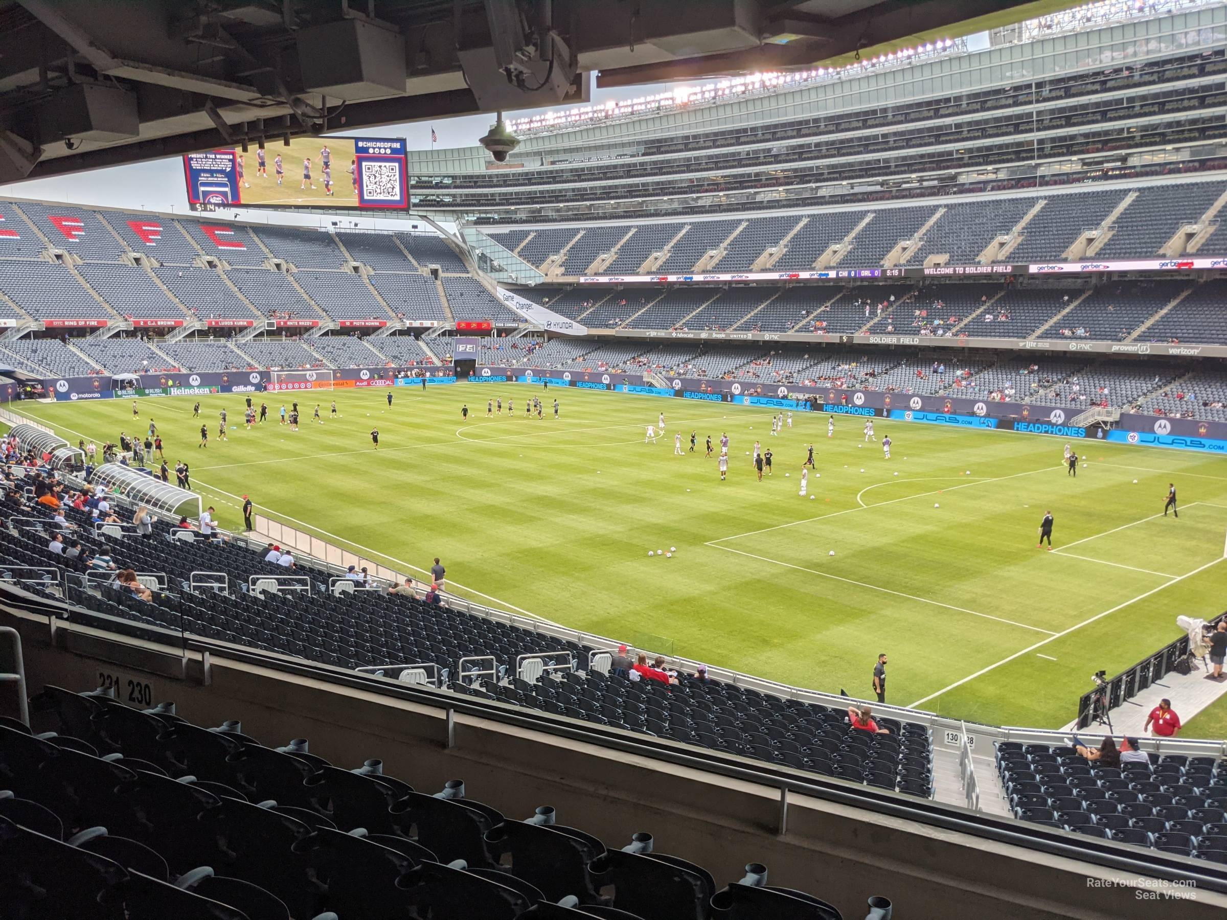 section 230, row 6 seat view  for soccer - soldier field