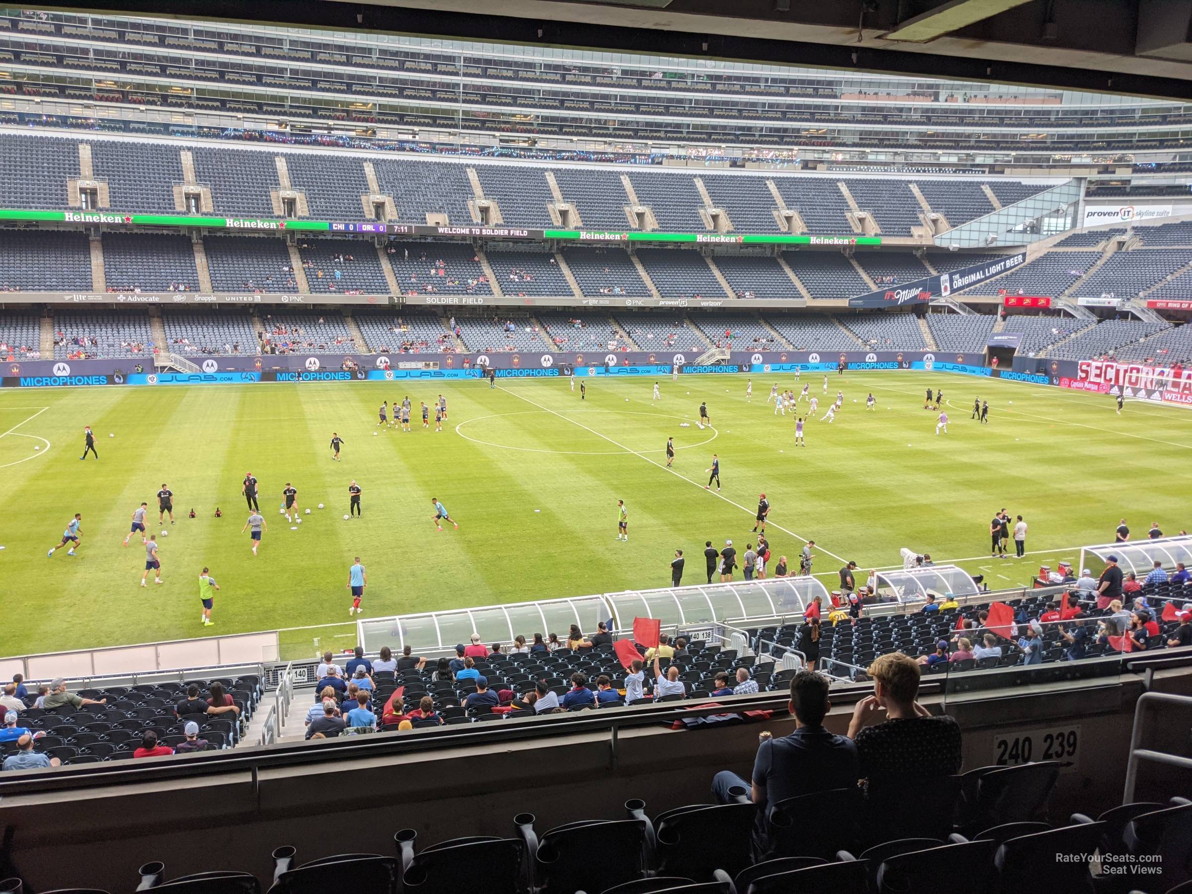 section 240, row 6 seat view  for soccer - soldier field