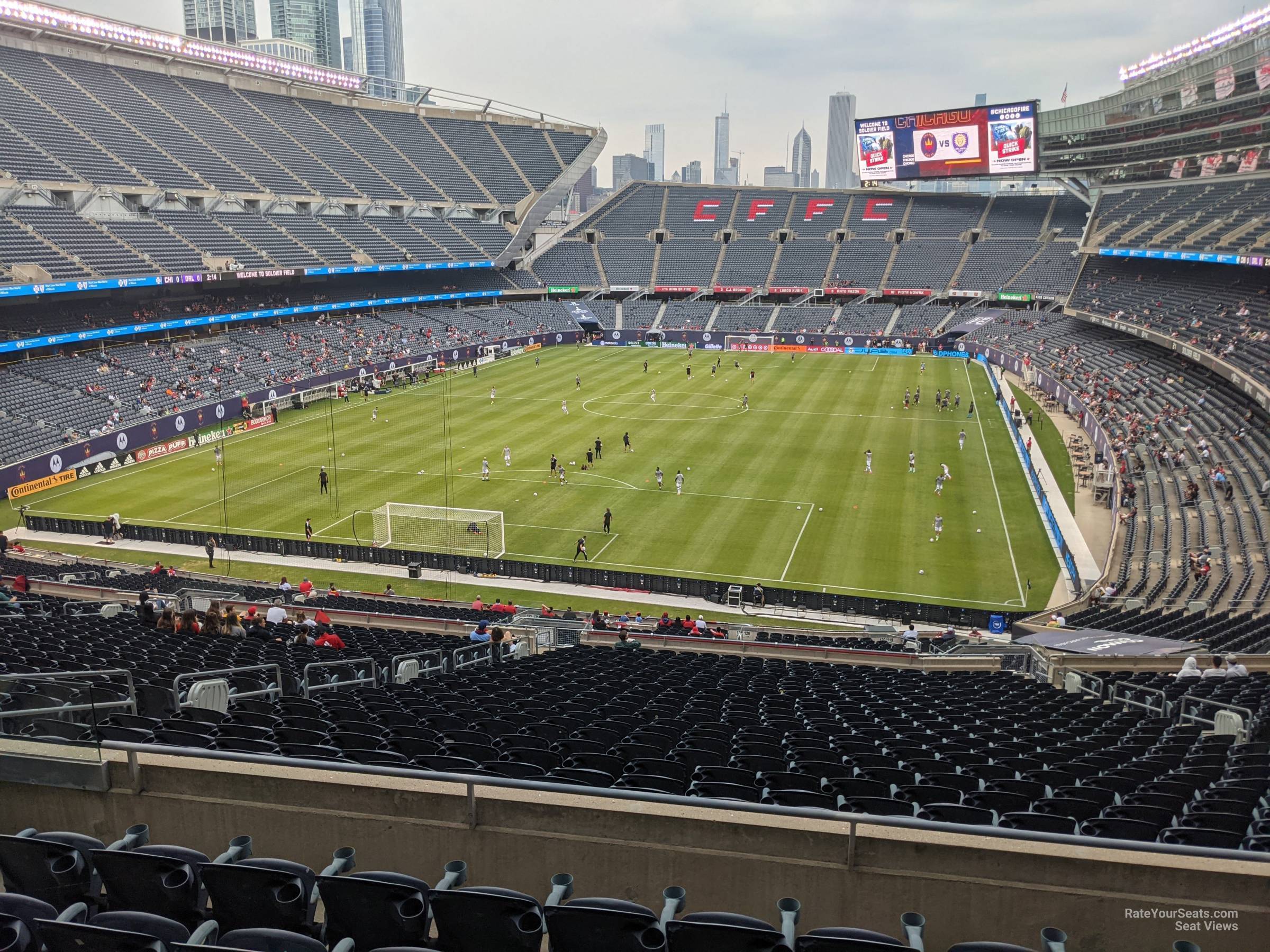 section 320, row 6 seat view  for soccer - soldier field