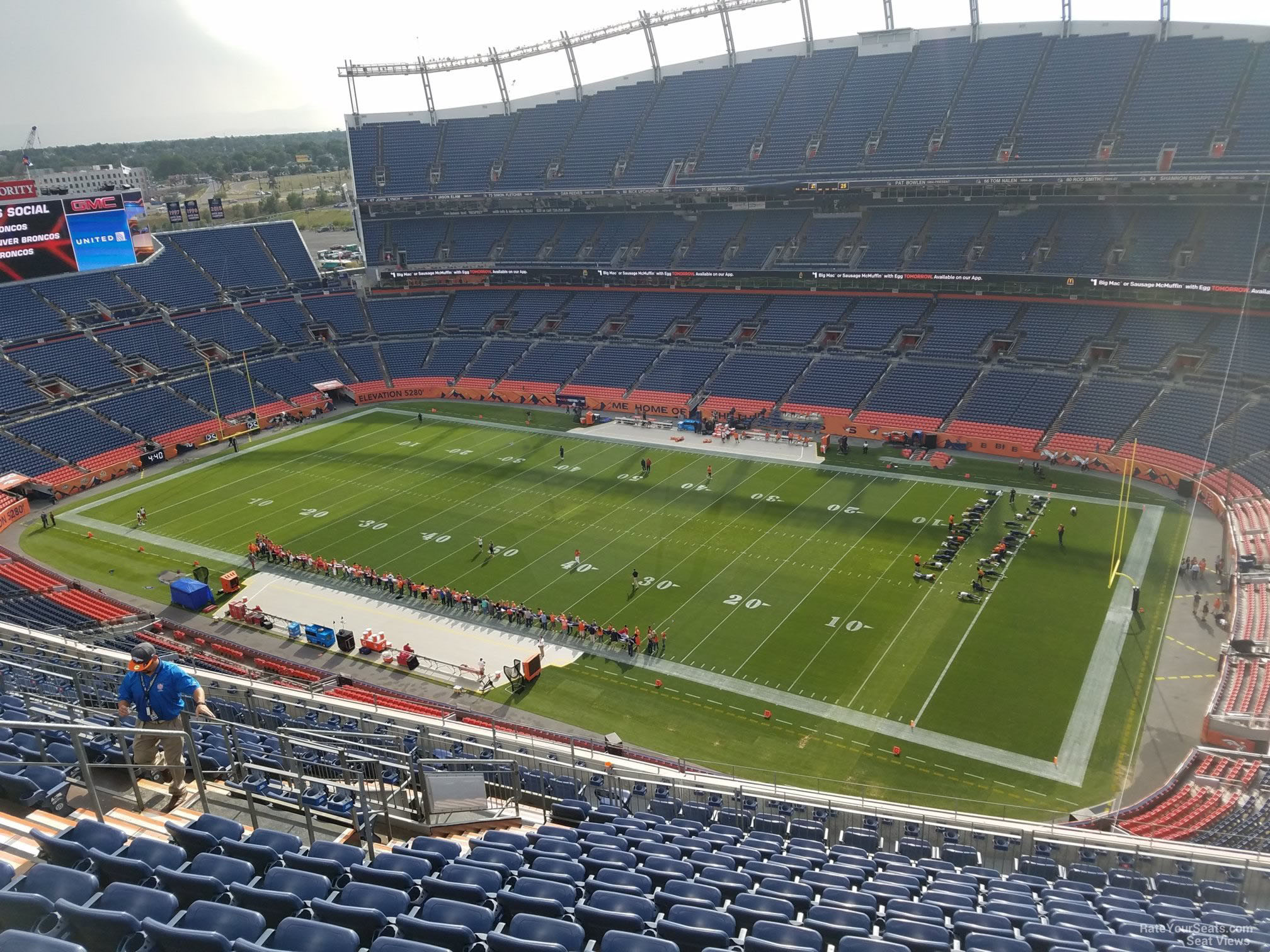 section 529, row 16 seat view  - empower field (at mile high)