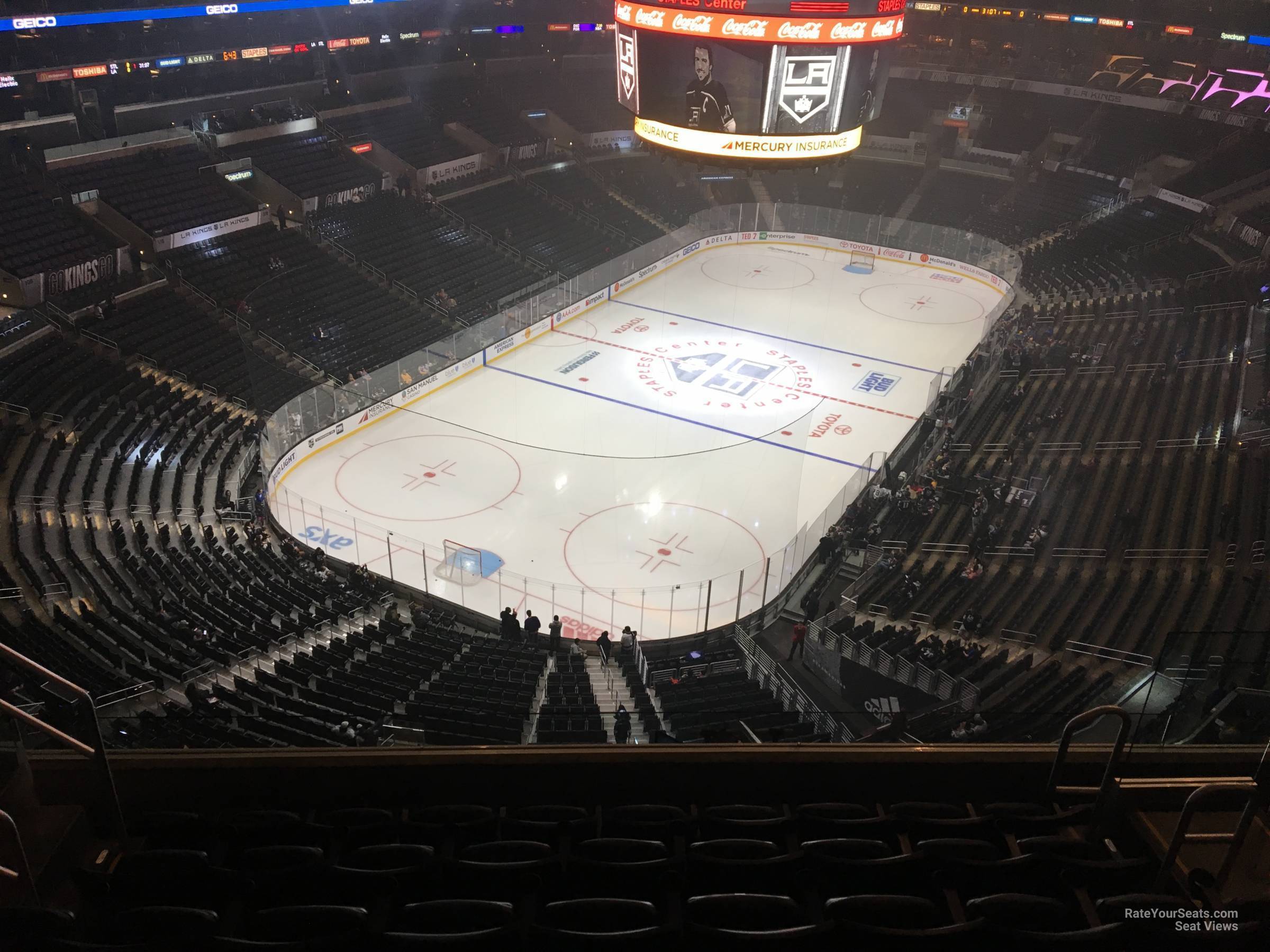 section 307, row 7 seat view  for hockey - crypto.com arena