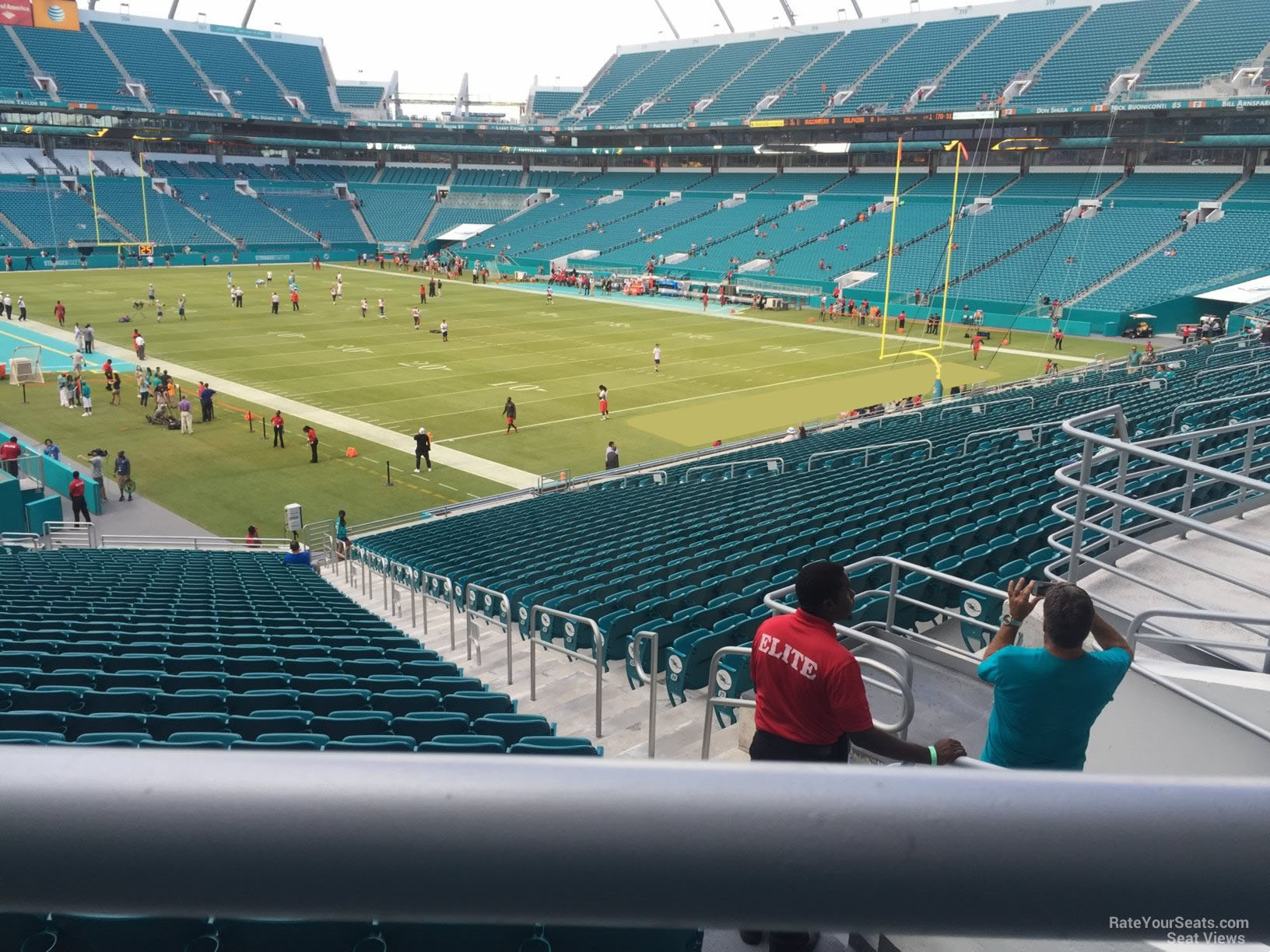 section 237, row 1 seat view  for football - hard rock stadium