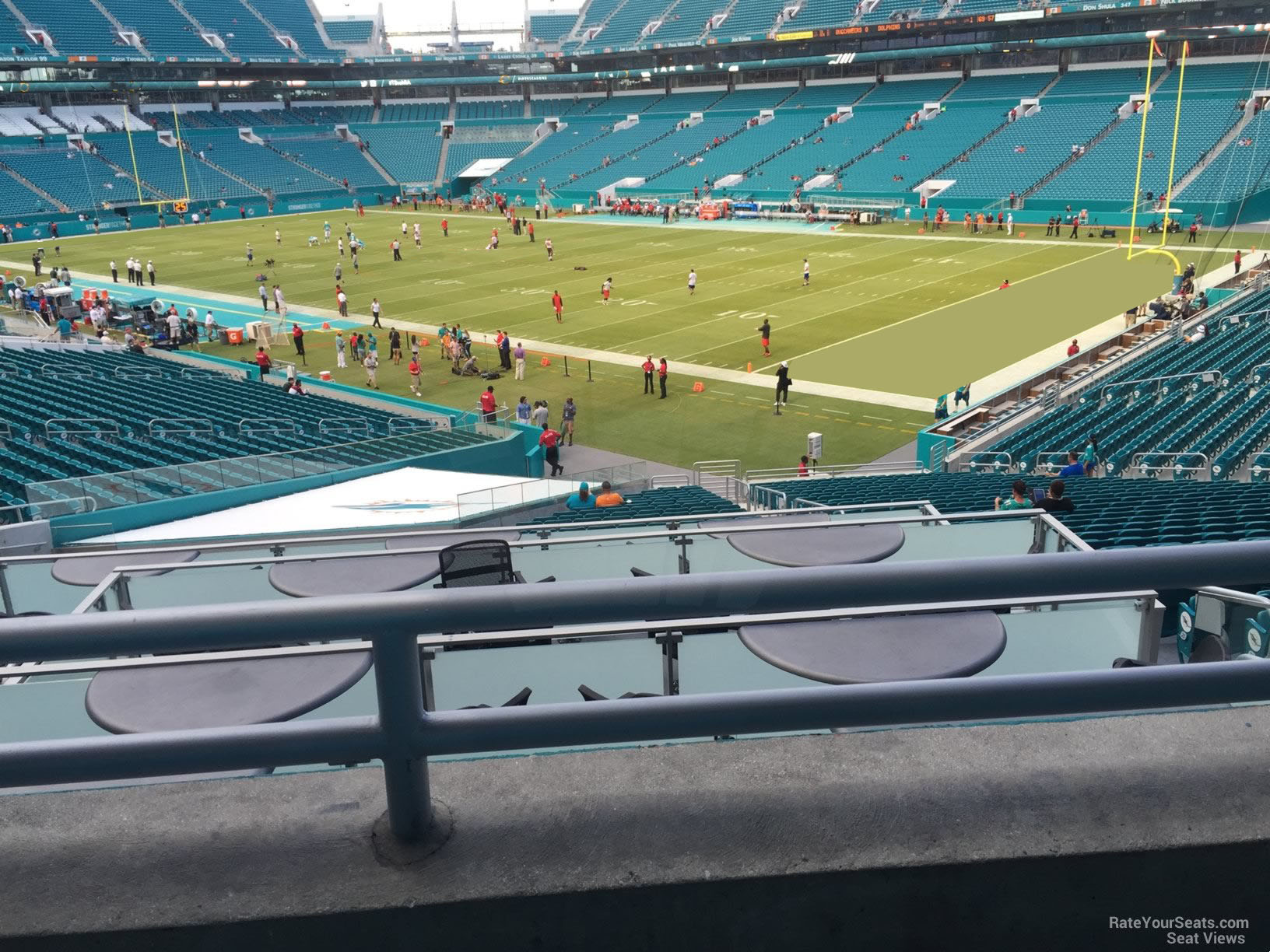 section 239, row 1 seat view  for football - hard rock stadium