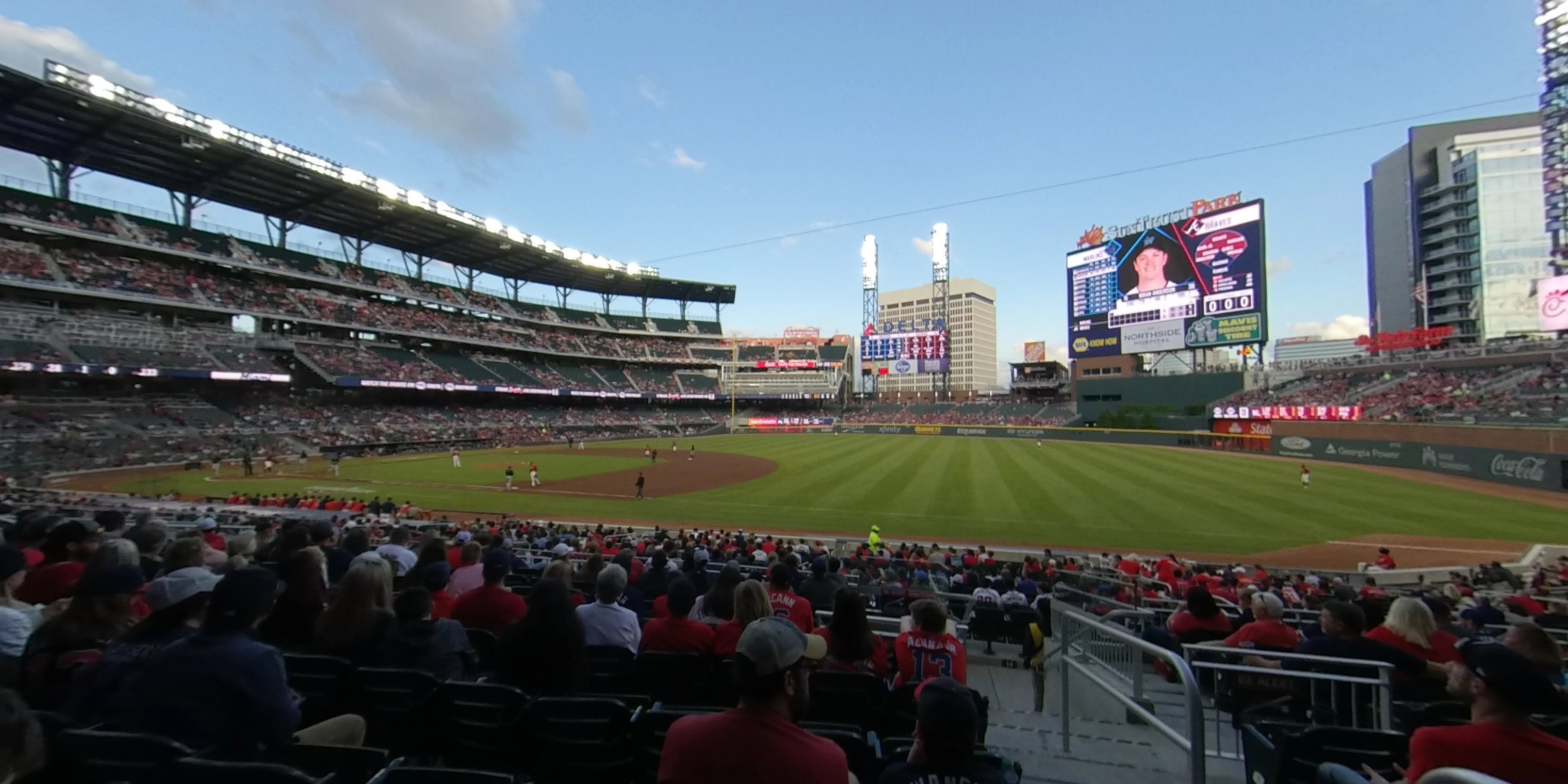 section 114 panoramic seat view  - truist park
