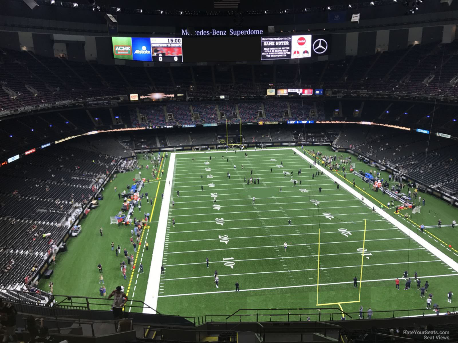 section 603, row 17 seat view  for football - caesars superdome