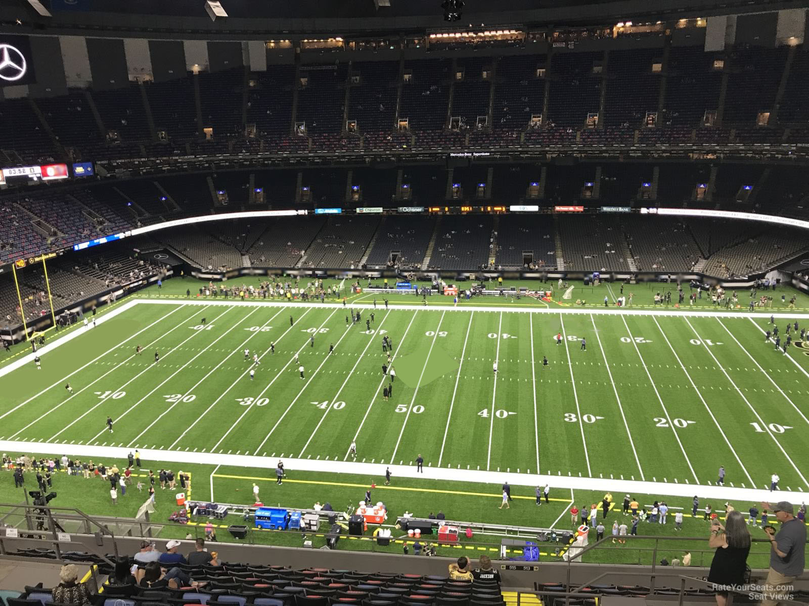 superdome section 613 new orleans saints rateyourseats com mercedes benz superdome seating chart