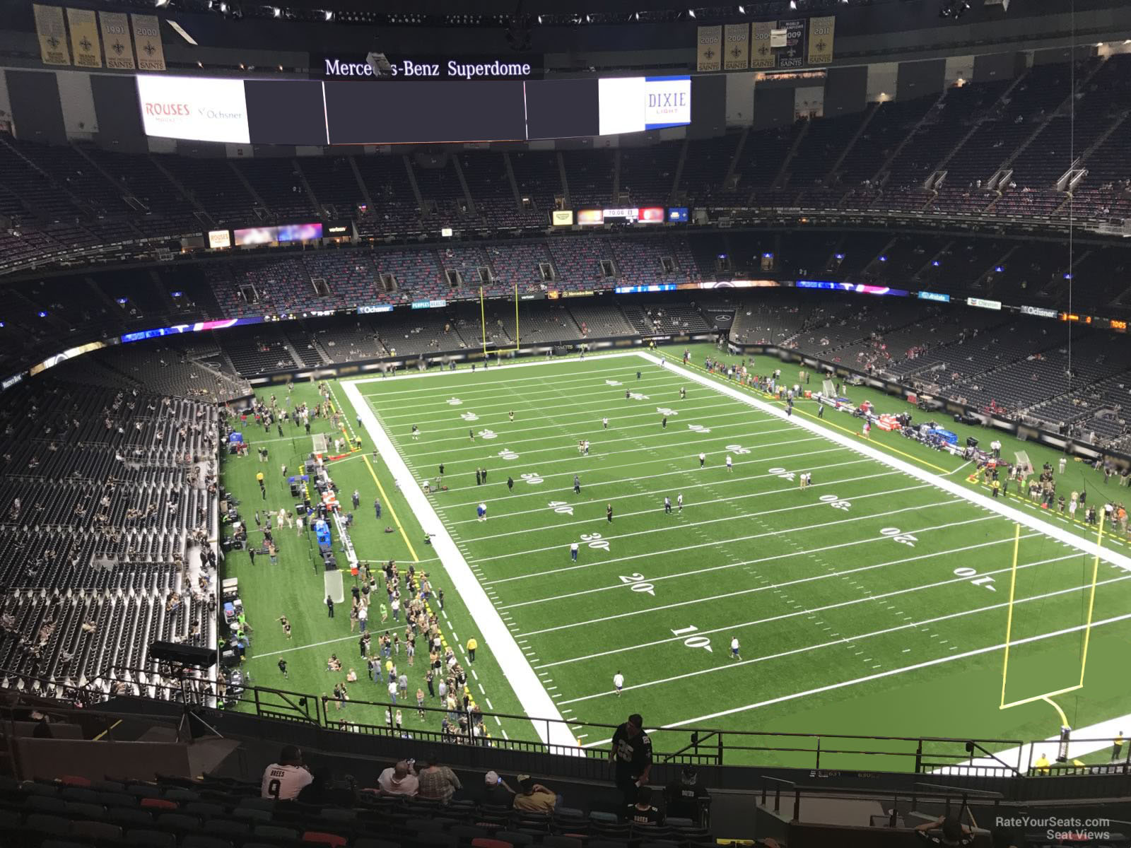section 631, row 17 seat view  for football - caesars superdome