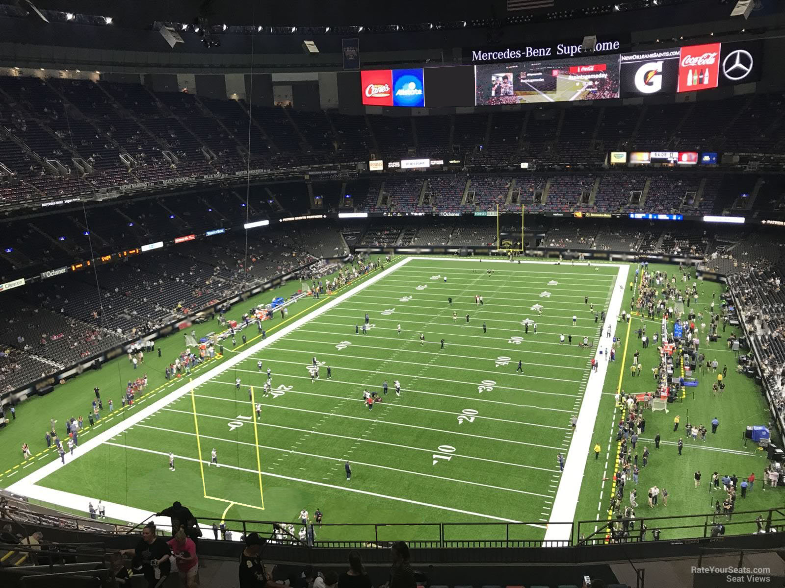 section 650, row 17 seat view  for football - caesars superdome