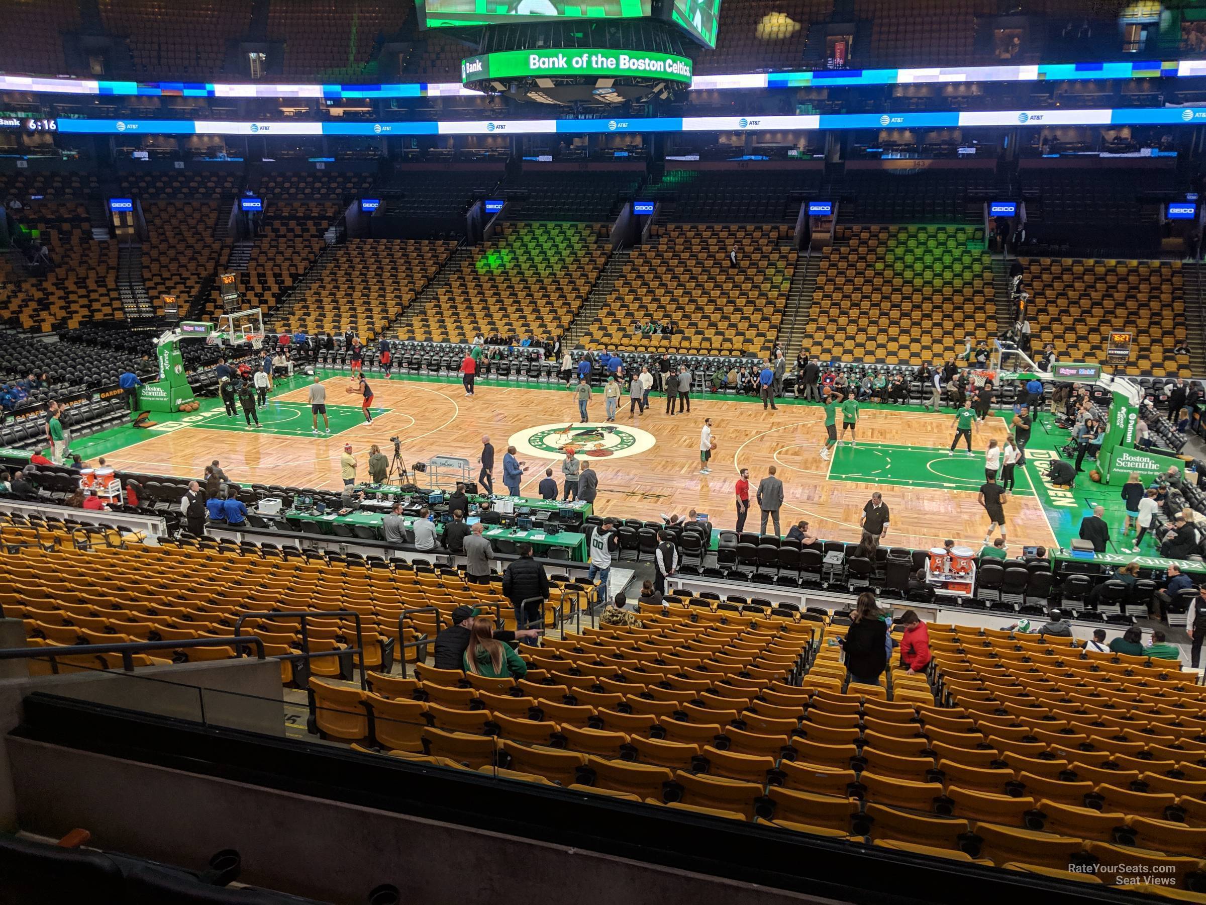section 109, row a seat view  for basketball - td garden