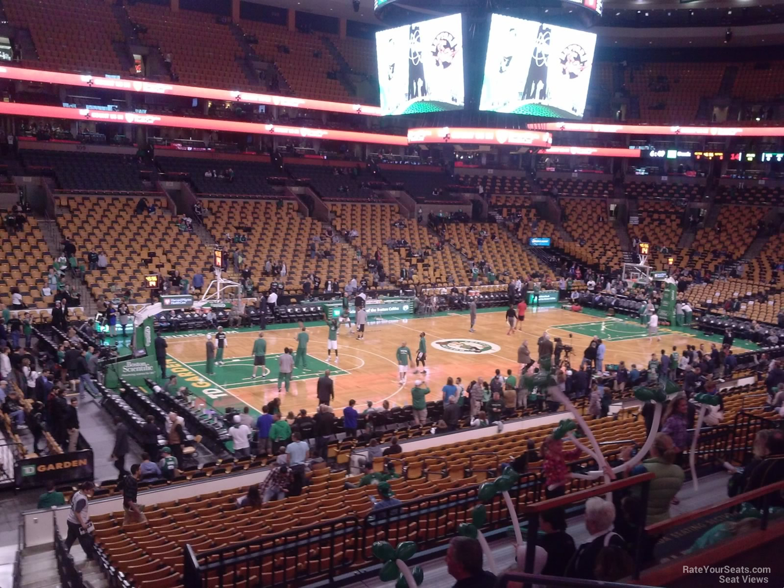 section 145 seat view  for basketball - td garden