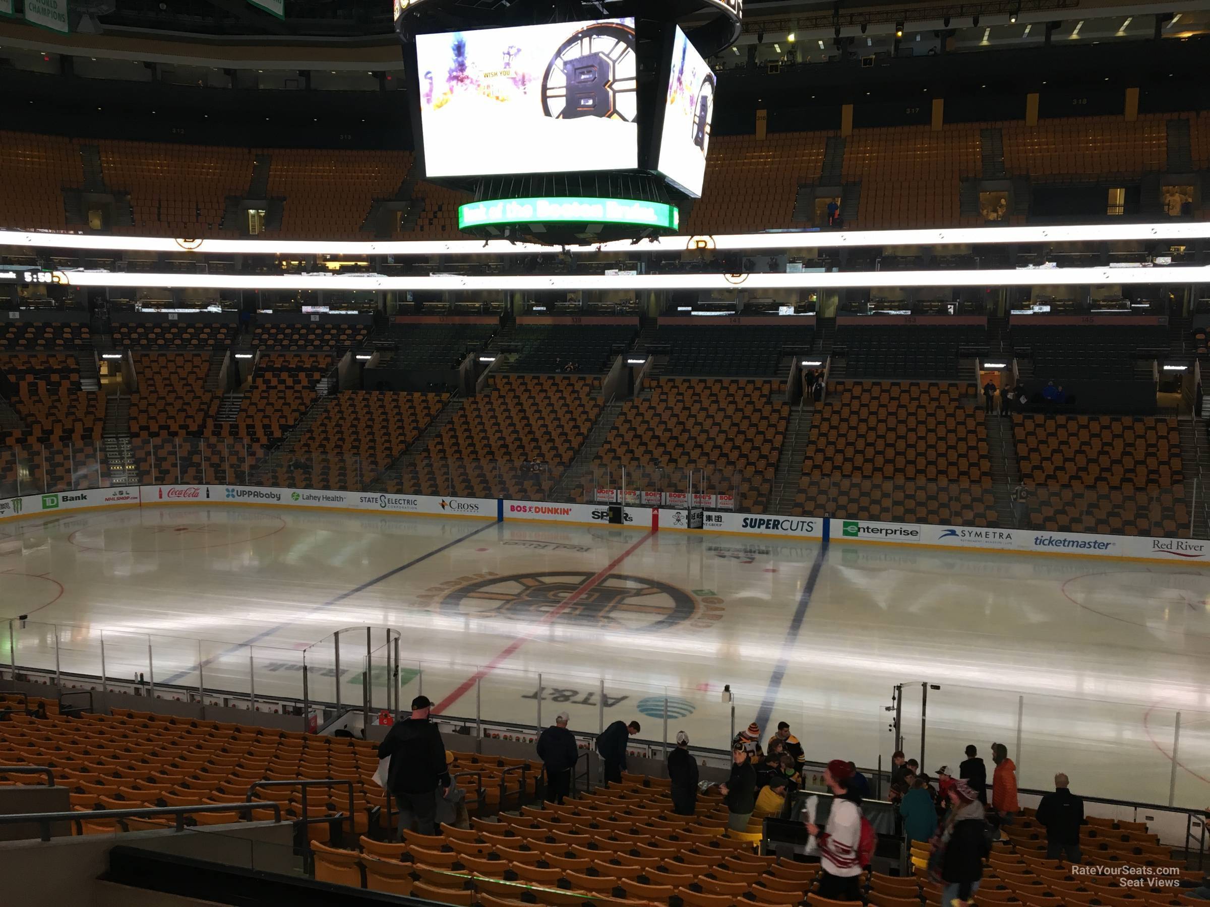 section 109, row a seat view  for hockey - td garden