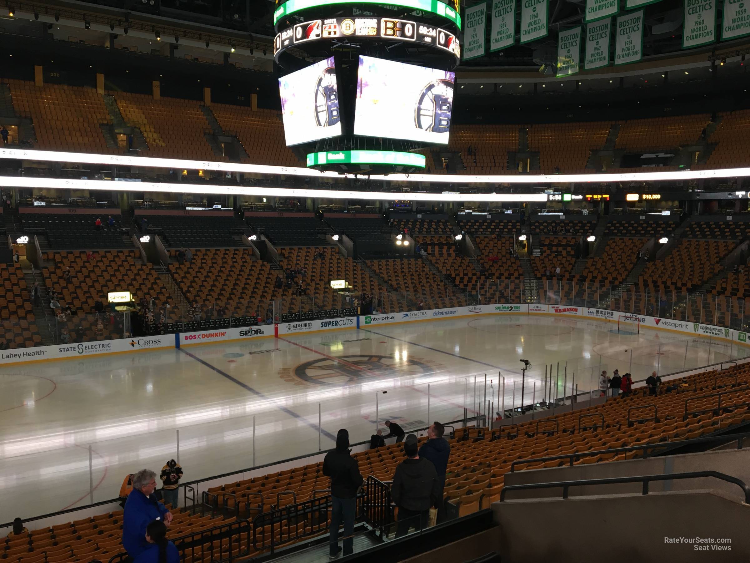 section 145, row a seat view  for hockey - td garden