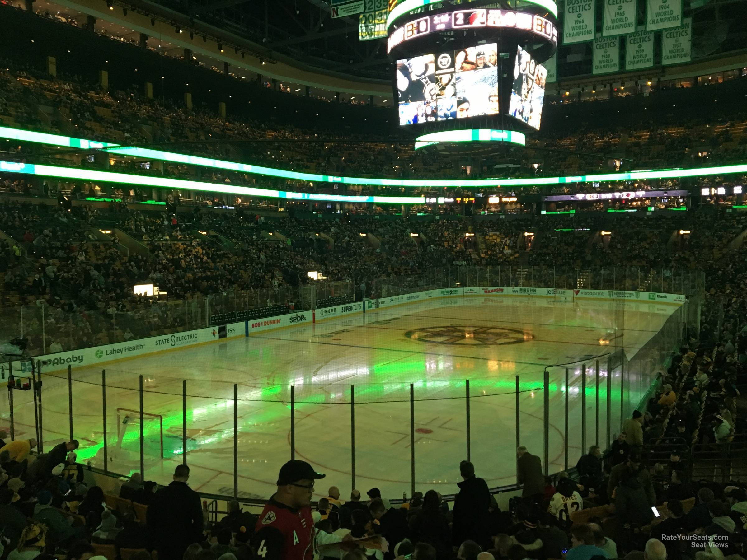 loge 16, row 15 seat view  for hockey - td garden