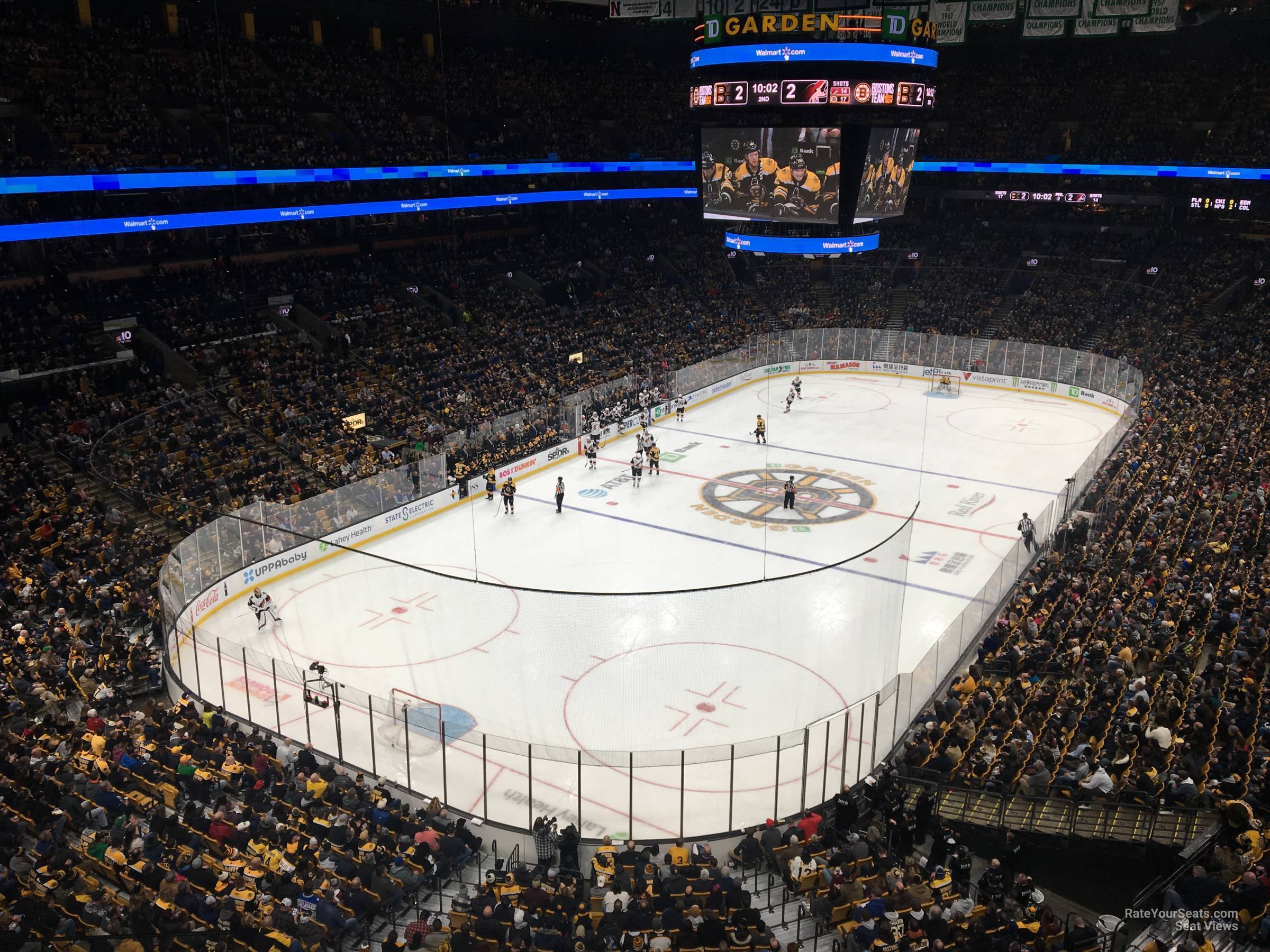 section 321, row 3 seat view  for hockey - td garden