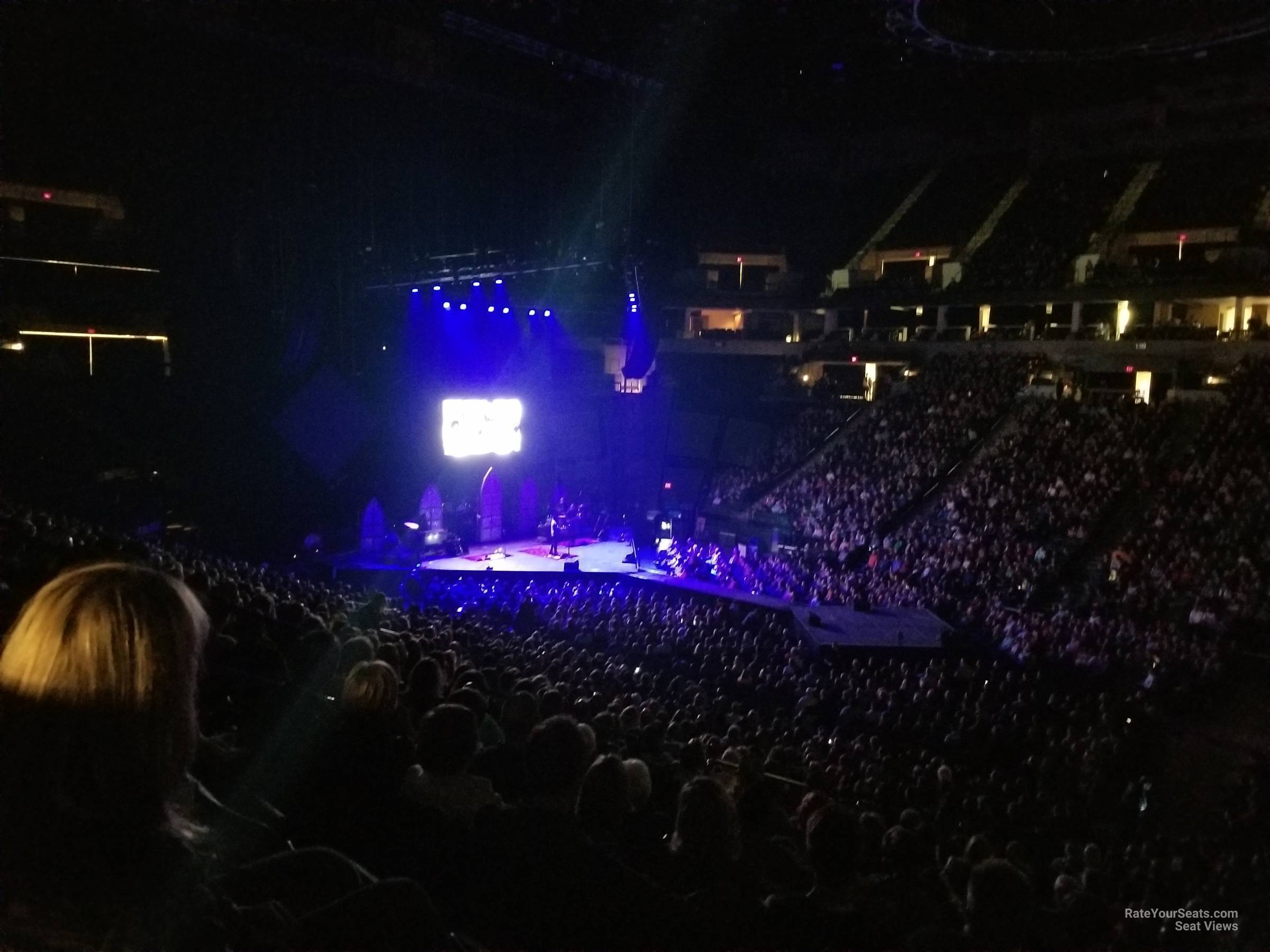section 110, row u seat view  for concert - target center
