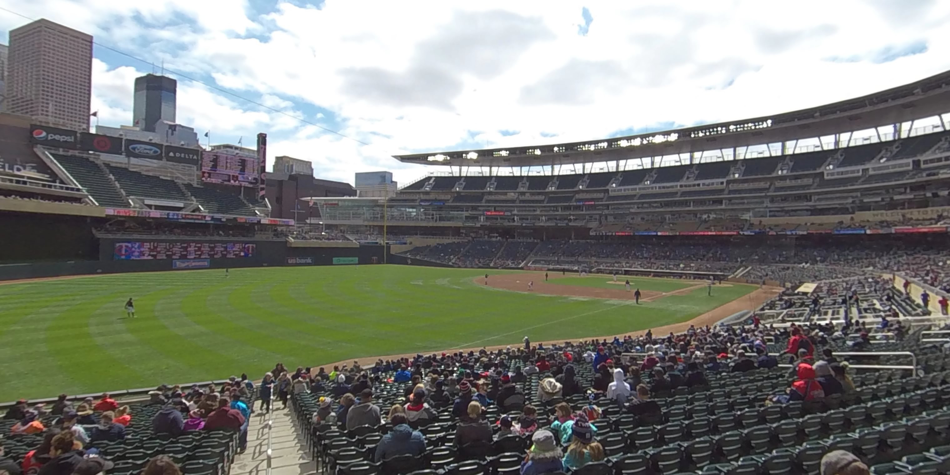 section 126 panoramic seat view  - target field