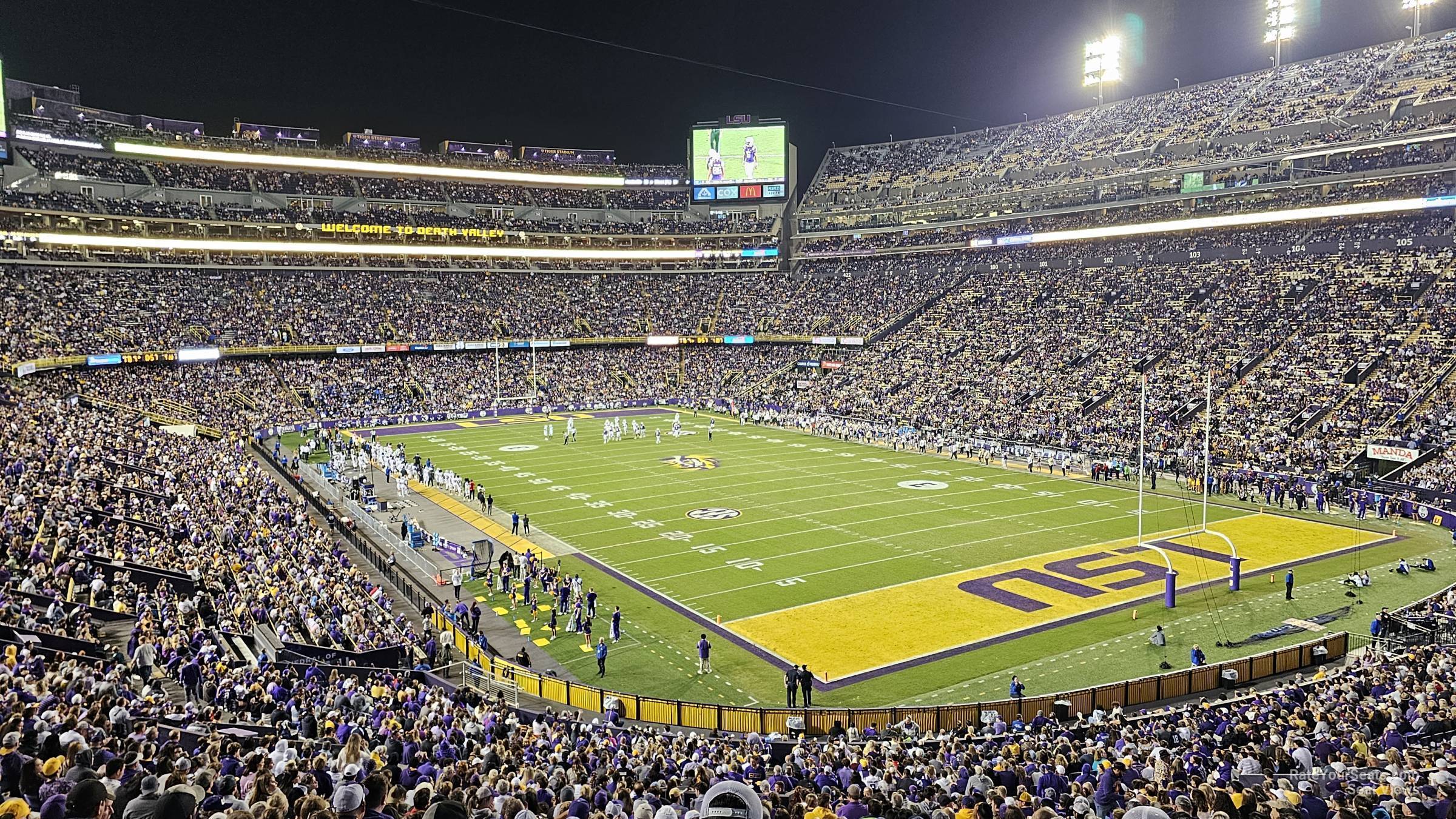 section 239, row 1 seat view  - tiger stadium